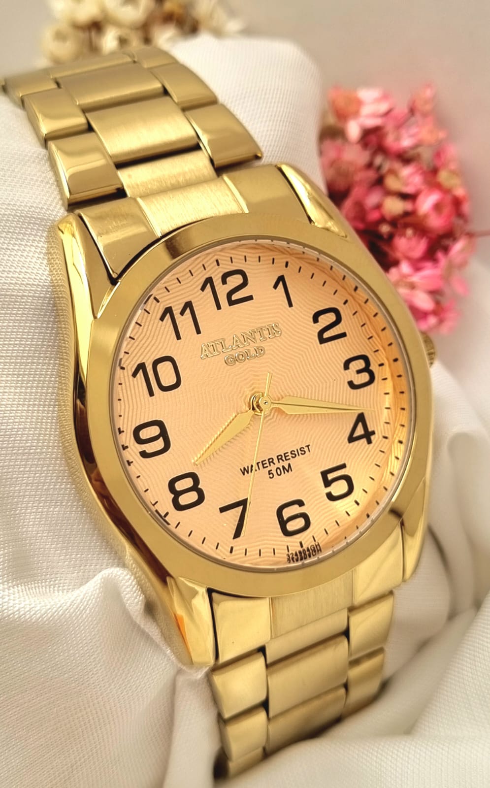 Relógio Banhado a Ouro Atlantis Gold G3249