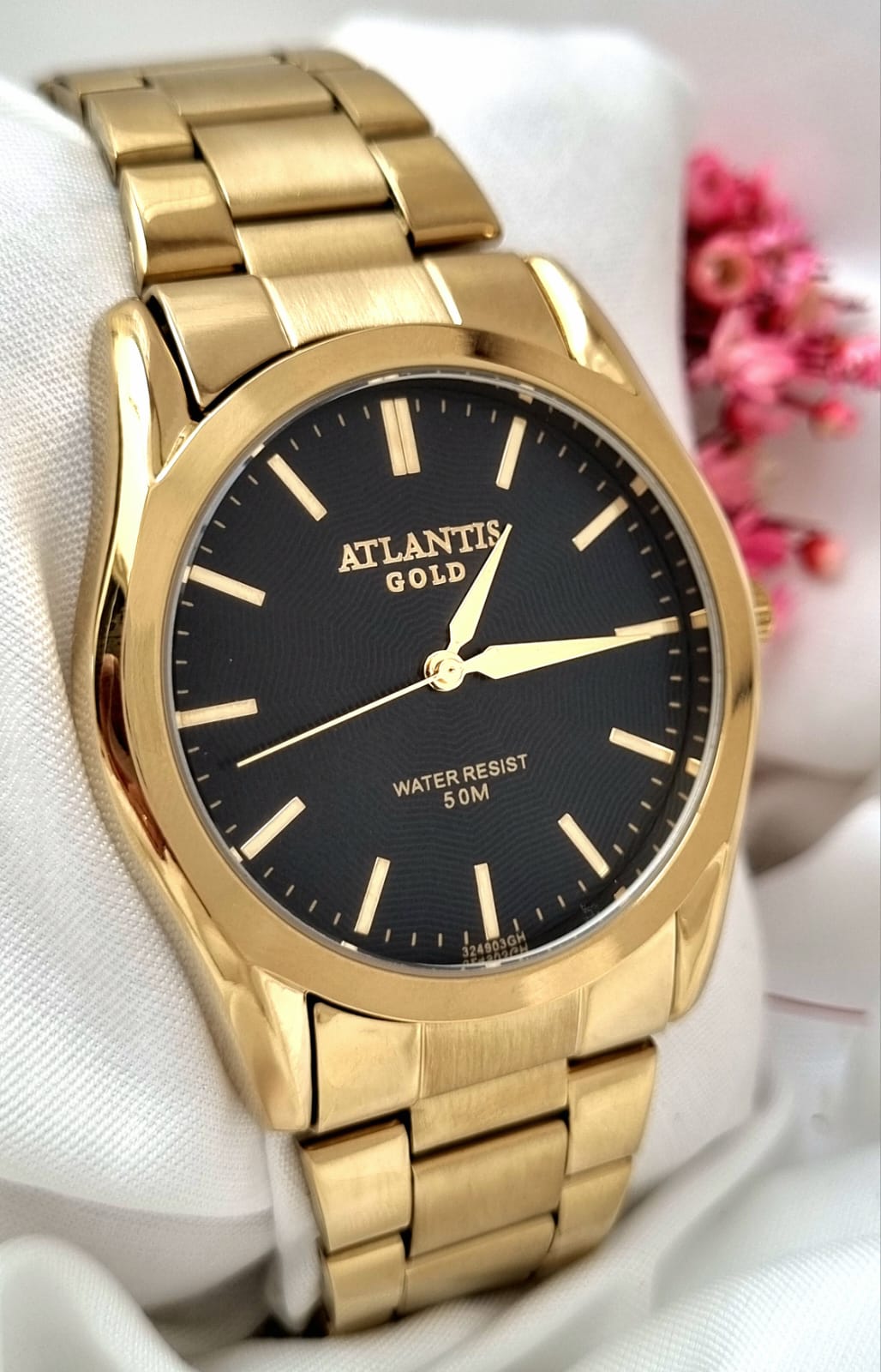 Relógio Banhado a Ouro Atlantis Gold G32494