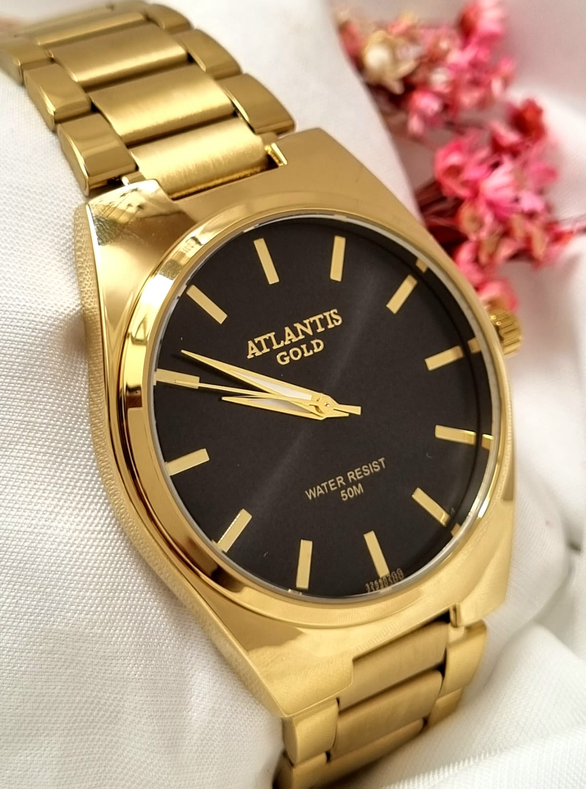 Relógio Banhado a Ouro Atlantis Gold G32593
