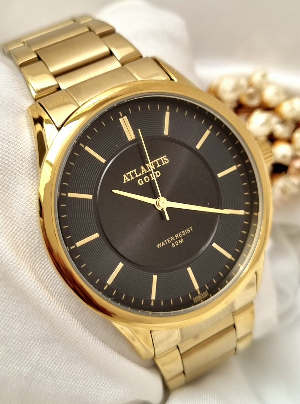 Relógio Banhado a Ouro Atlantis Gold G3456