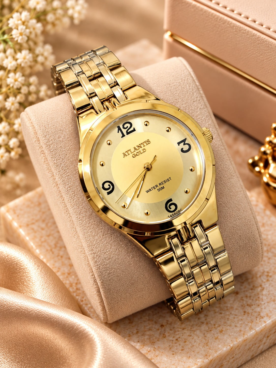 Relógio Banhado a Ouro Atlantis Gold G3464