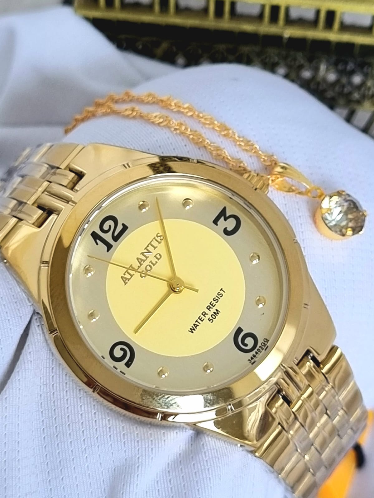 Relógio Banhado a Ouro Atlantis Gold G3464K1