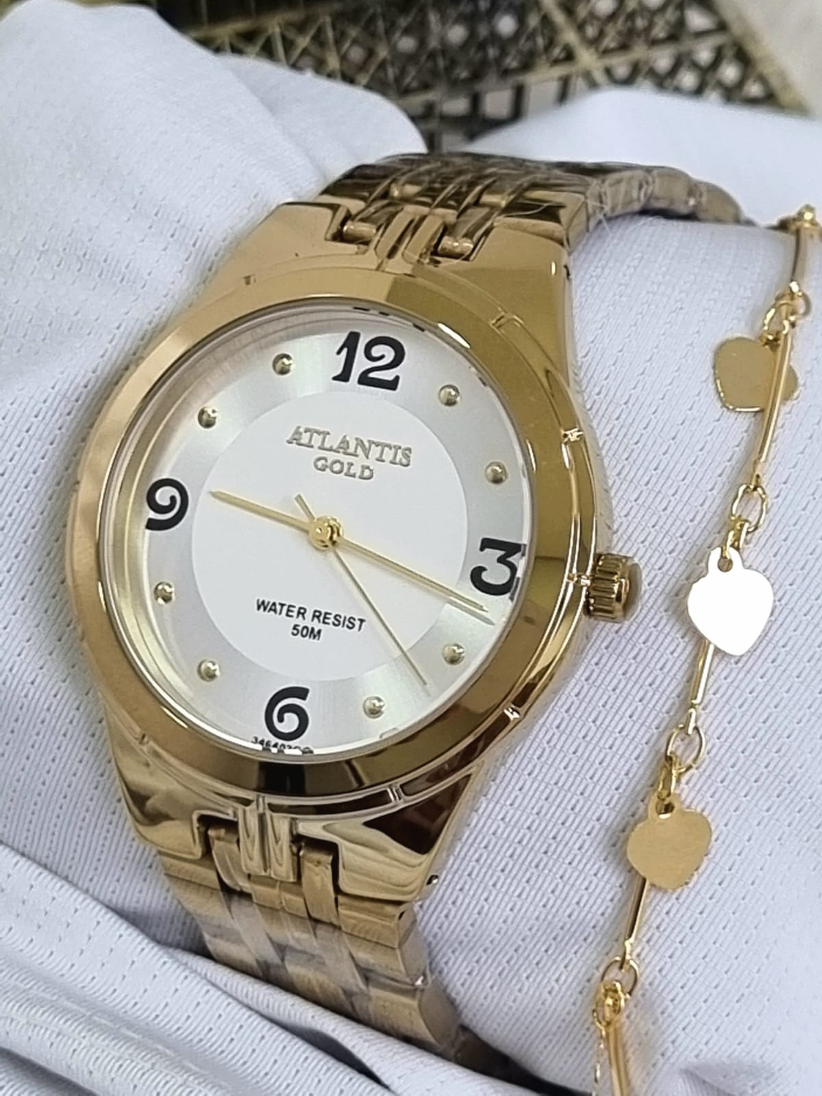 Relógio Banhado a Ouro Atlantis Gold G3464K3