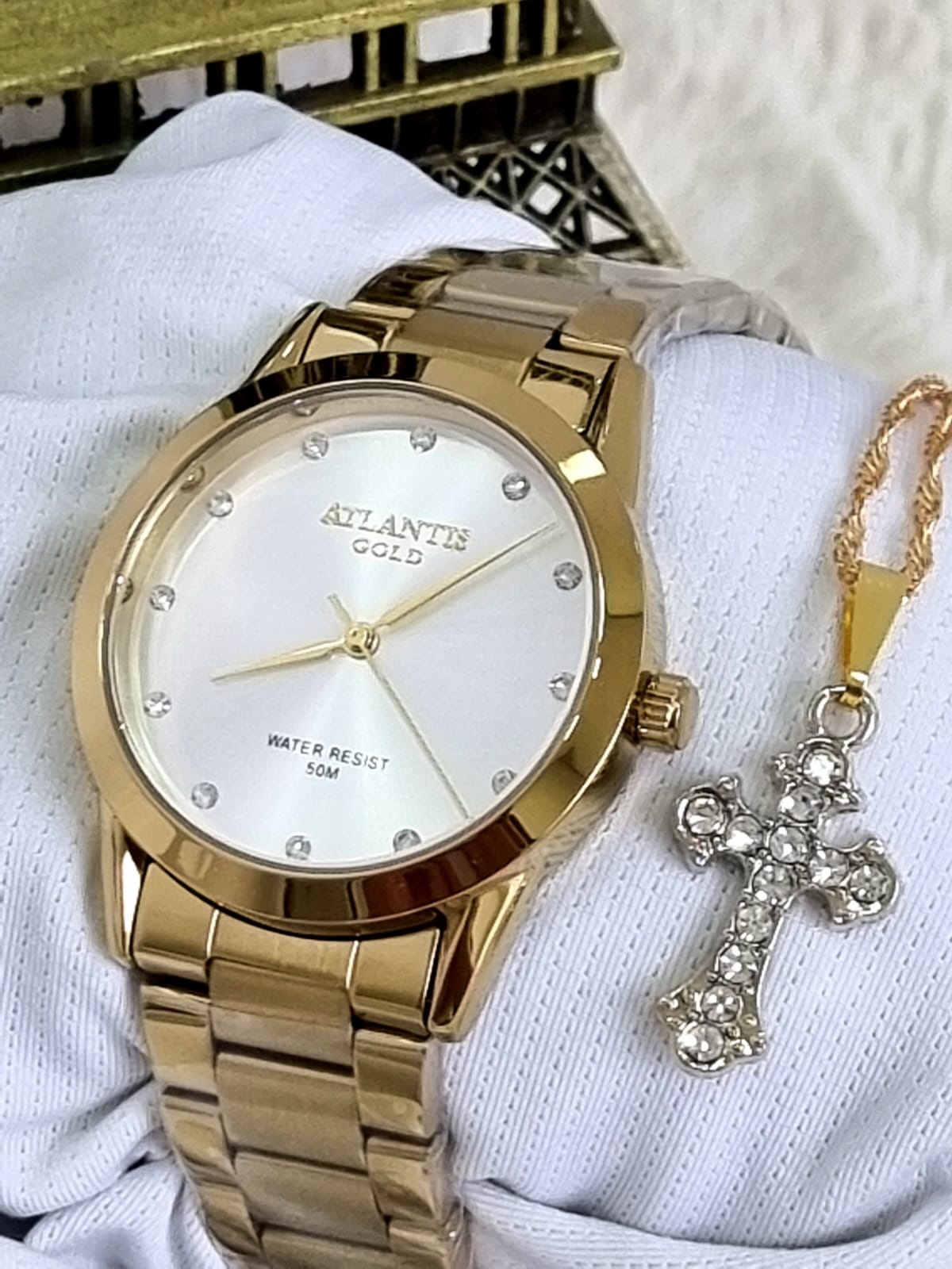 Relógio Banhado a Ouro Atlantis Gold G3477K1