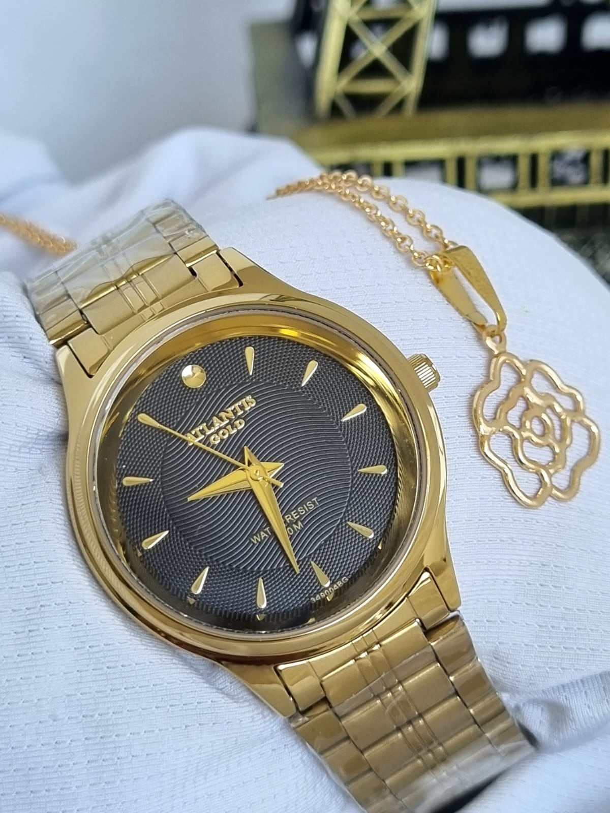 Relógio Banhado a Ouro Atlantis Gold G3490K3