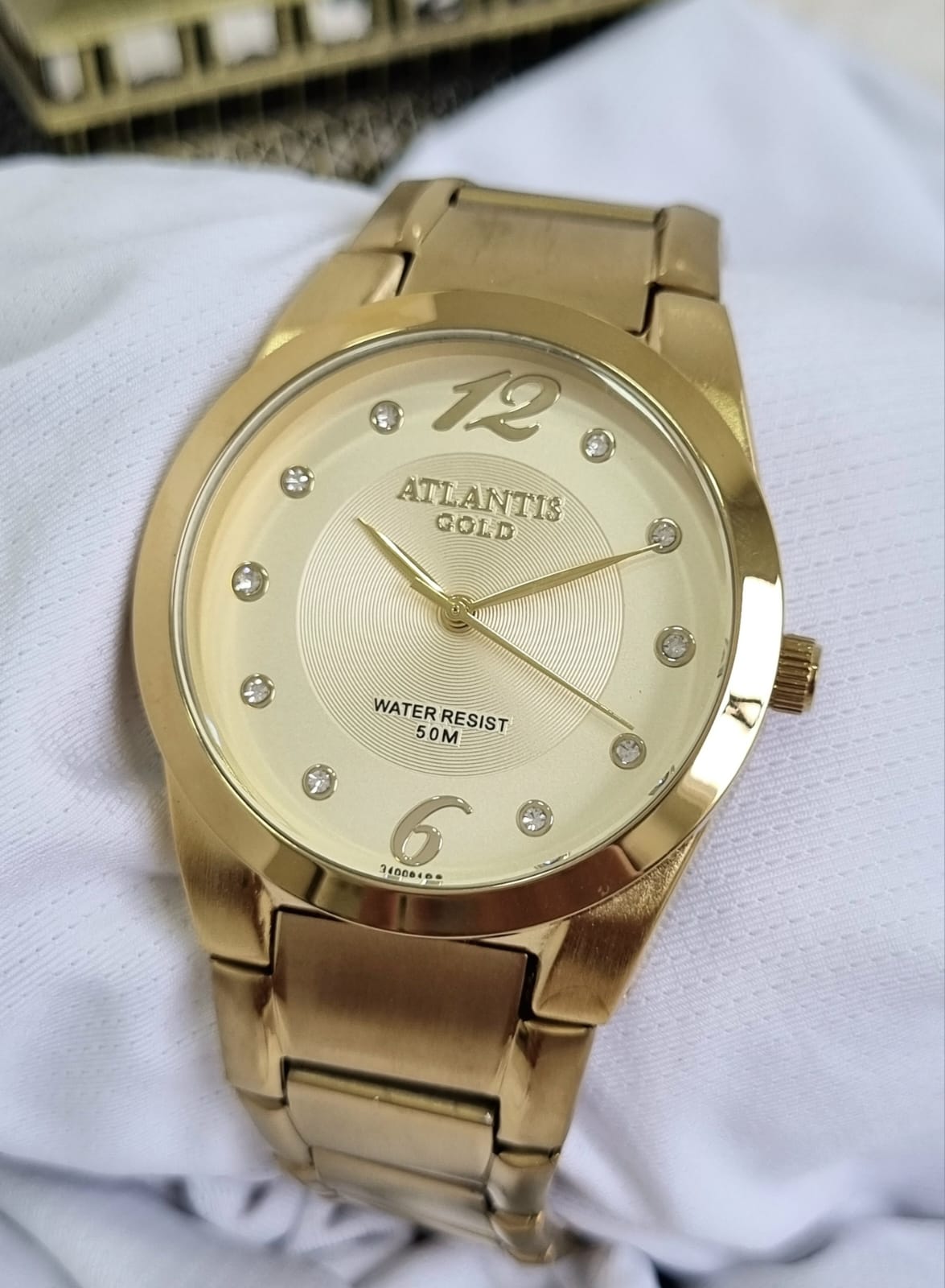 Relógio Banhado a Ouro Atlantis Gold G34961