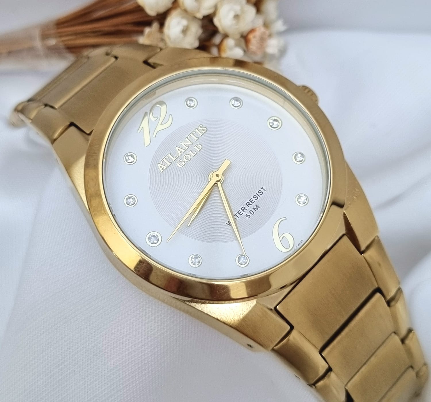 Relógio Banhado a Ouro Atlantis Gold G34962
