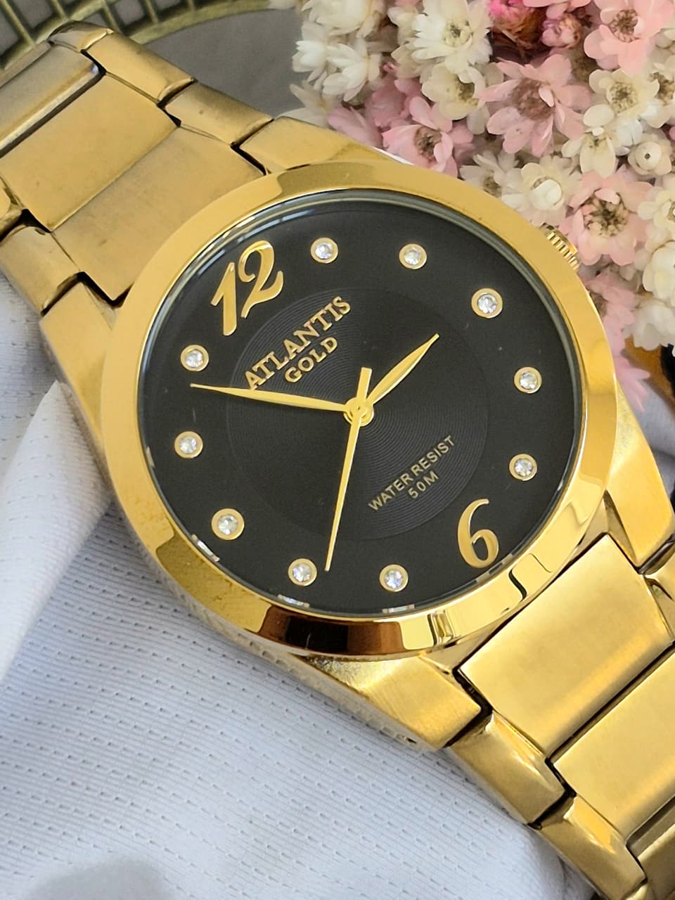 Relógio Banhado a Ouro Atlantis Gold G34963