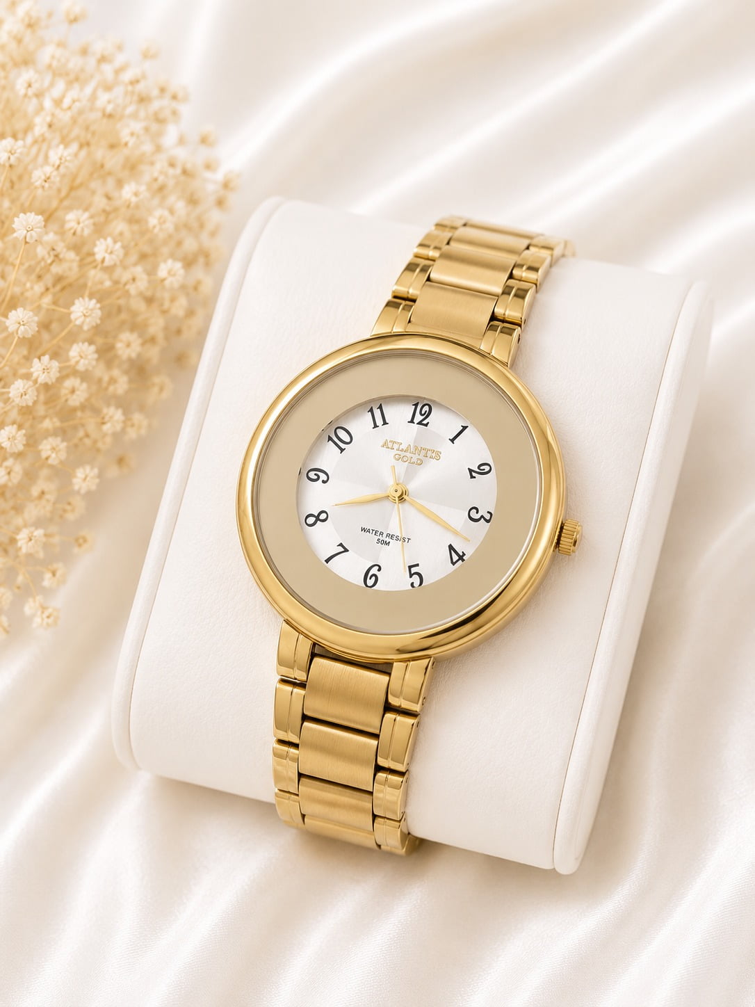 Relógio Banhado a Ouro Atlantis Gold G3504DN
