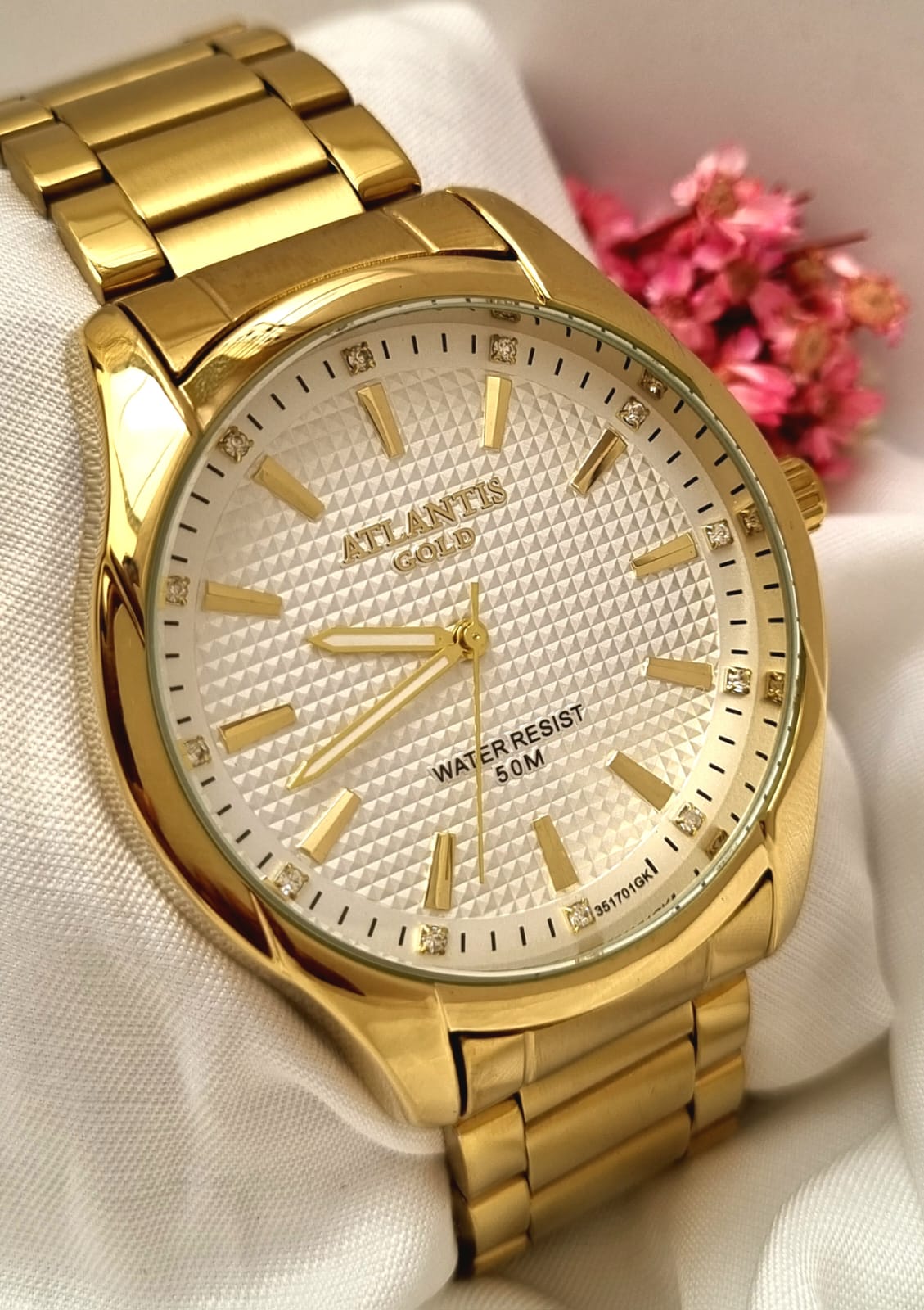 Relógio Banhado a Ouro Atlantis Gold G3517