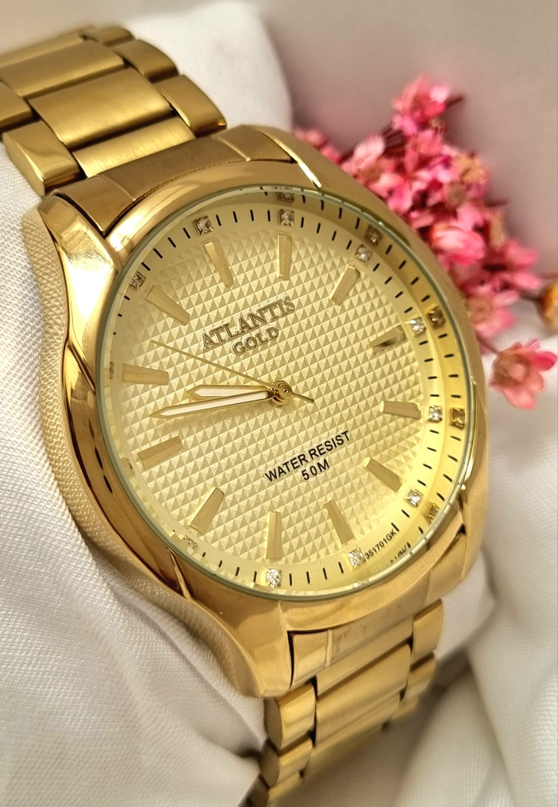 Relógio Banhado a Ouro Atlantis Gold G35172