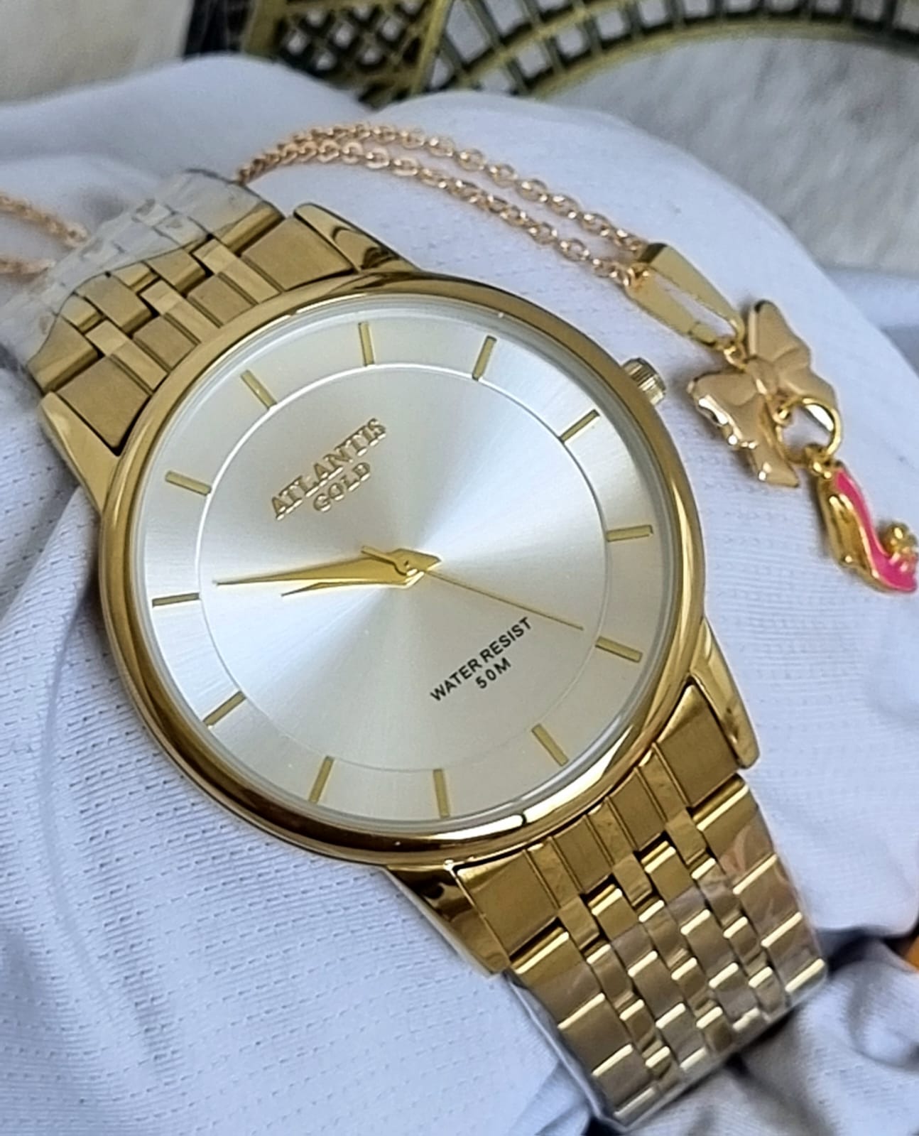 Relógio Banhado a Ouro Atlantis Gold G35232k1