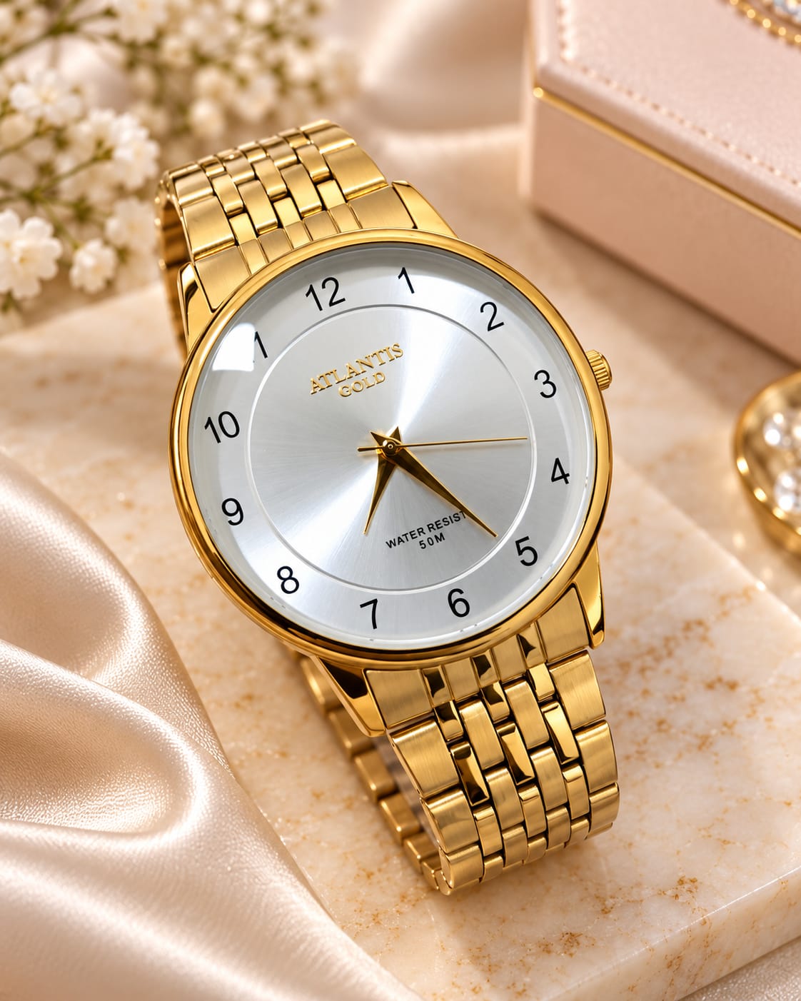 Relógio Banhado a Ouro Atlantis Gold G35233