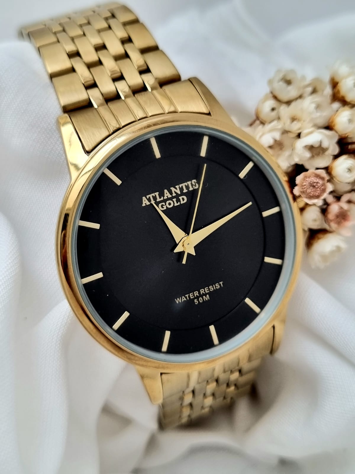 Relógio Banhado a Ouro Atlantis Gold G35236