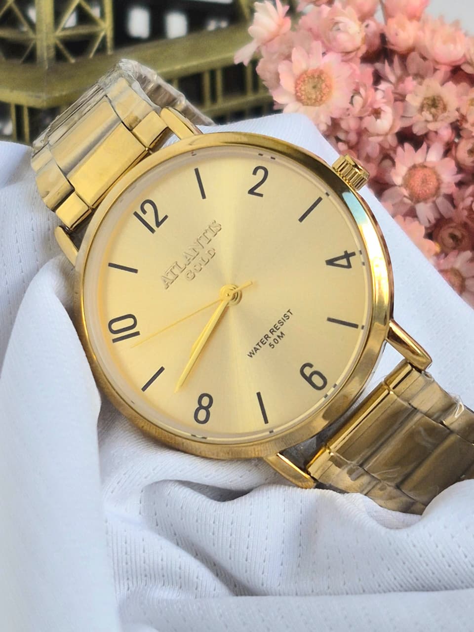 Relógio Banhado a Ouro Atlantis Gold G62221