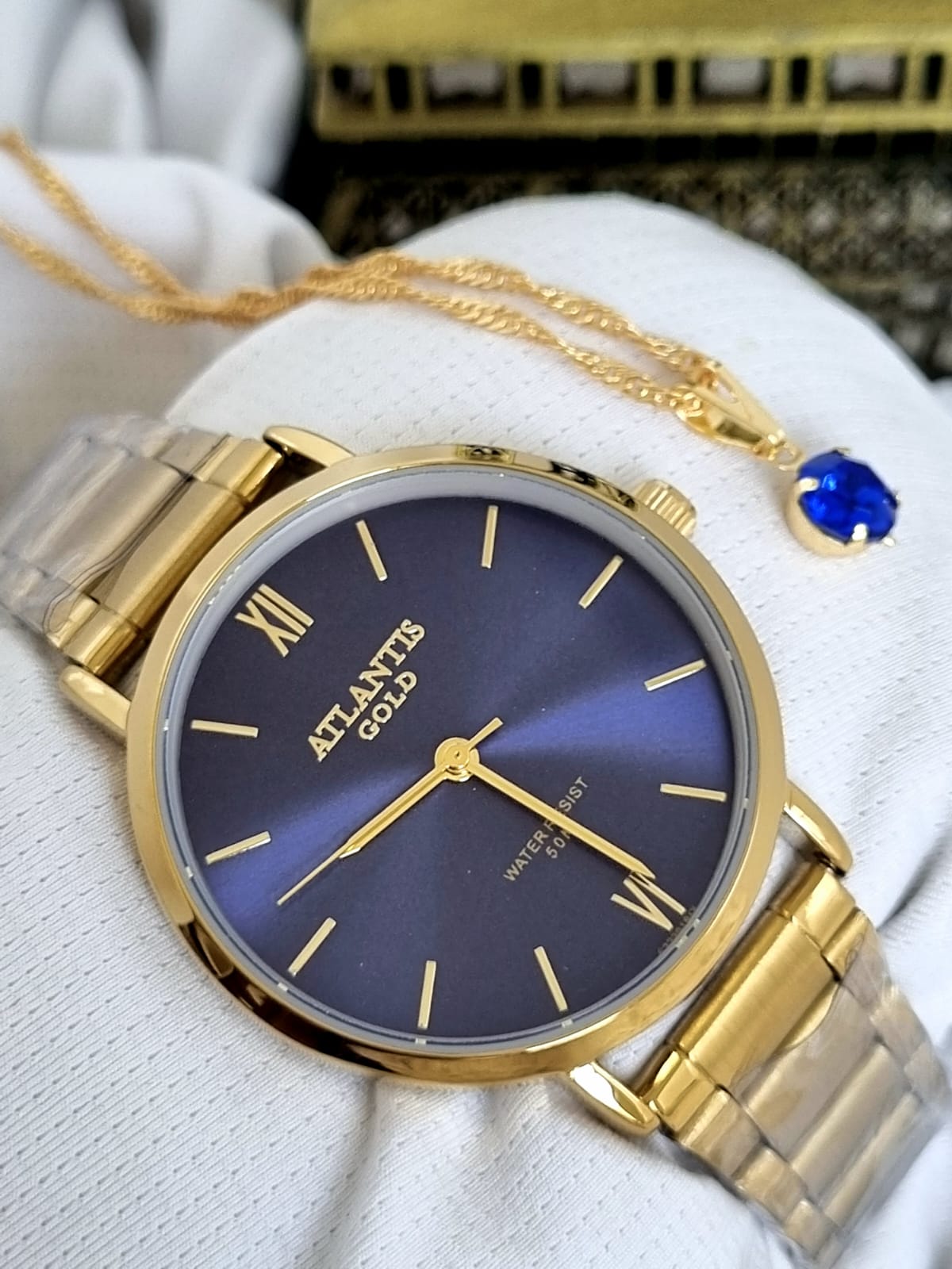 Relógio Banhado a Ouro Atlantis Gold G6222AK1