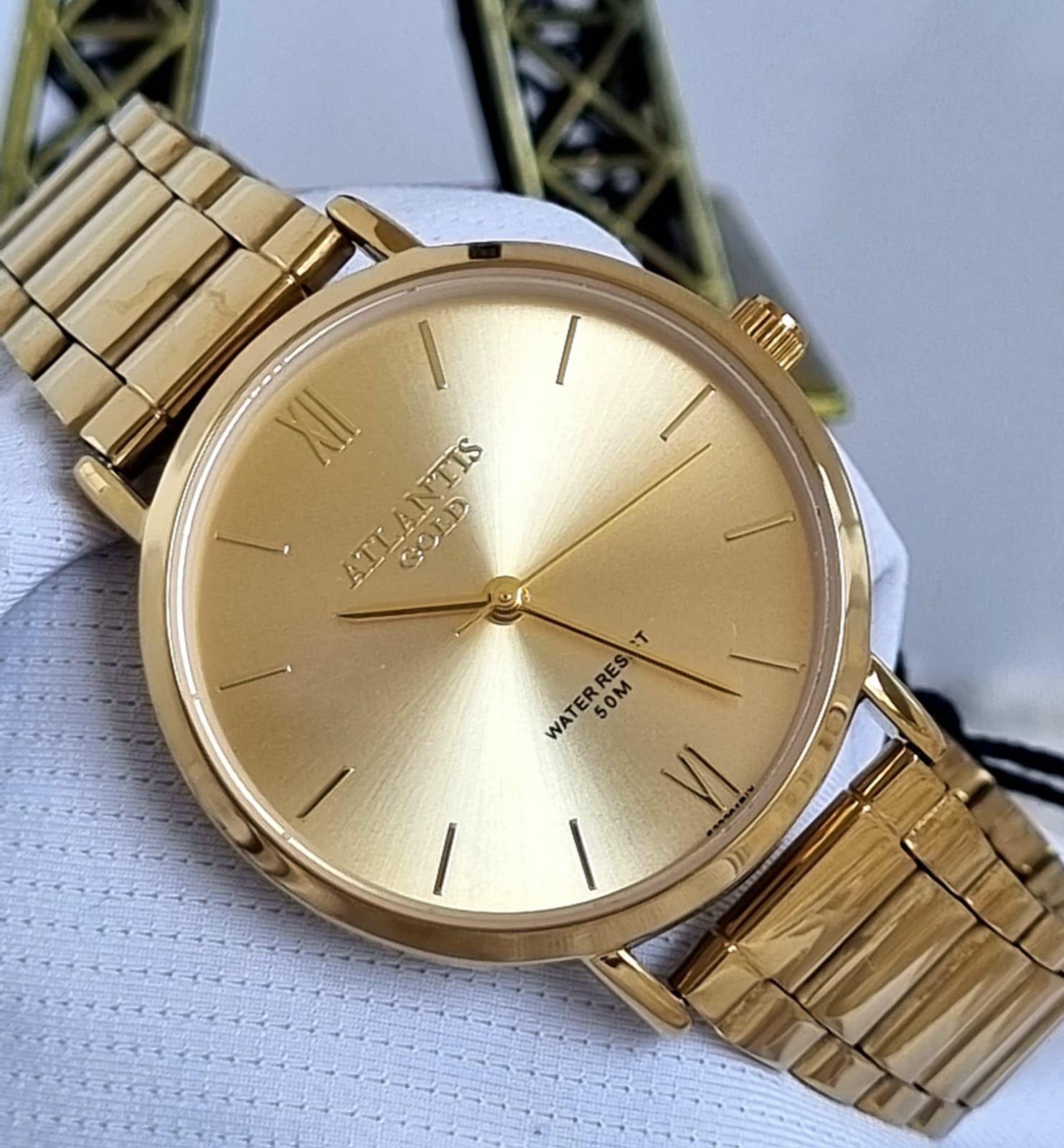 Relógio Banhado a Ouro Atlantis Gold G6222PD
