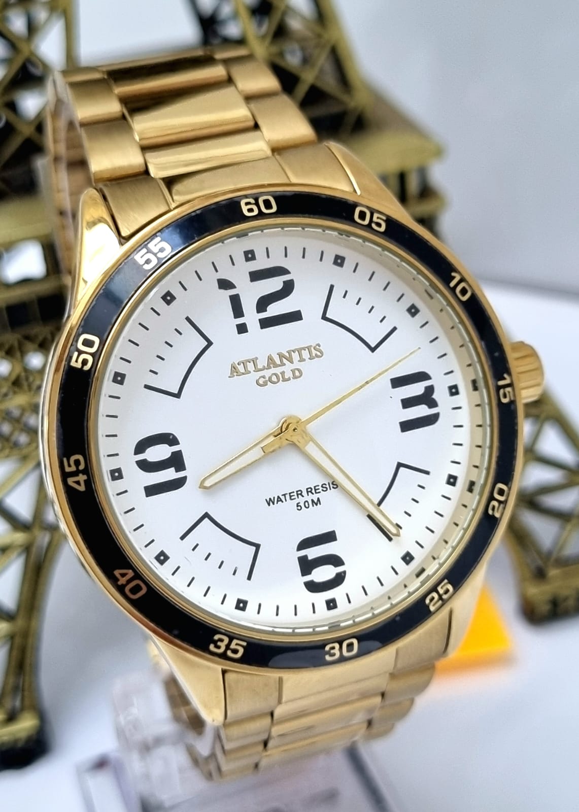 Relógio Banhado a Ouro Atlantis Gold G8007