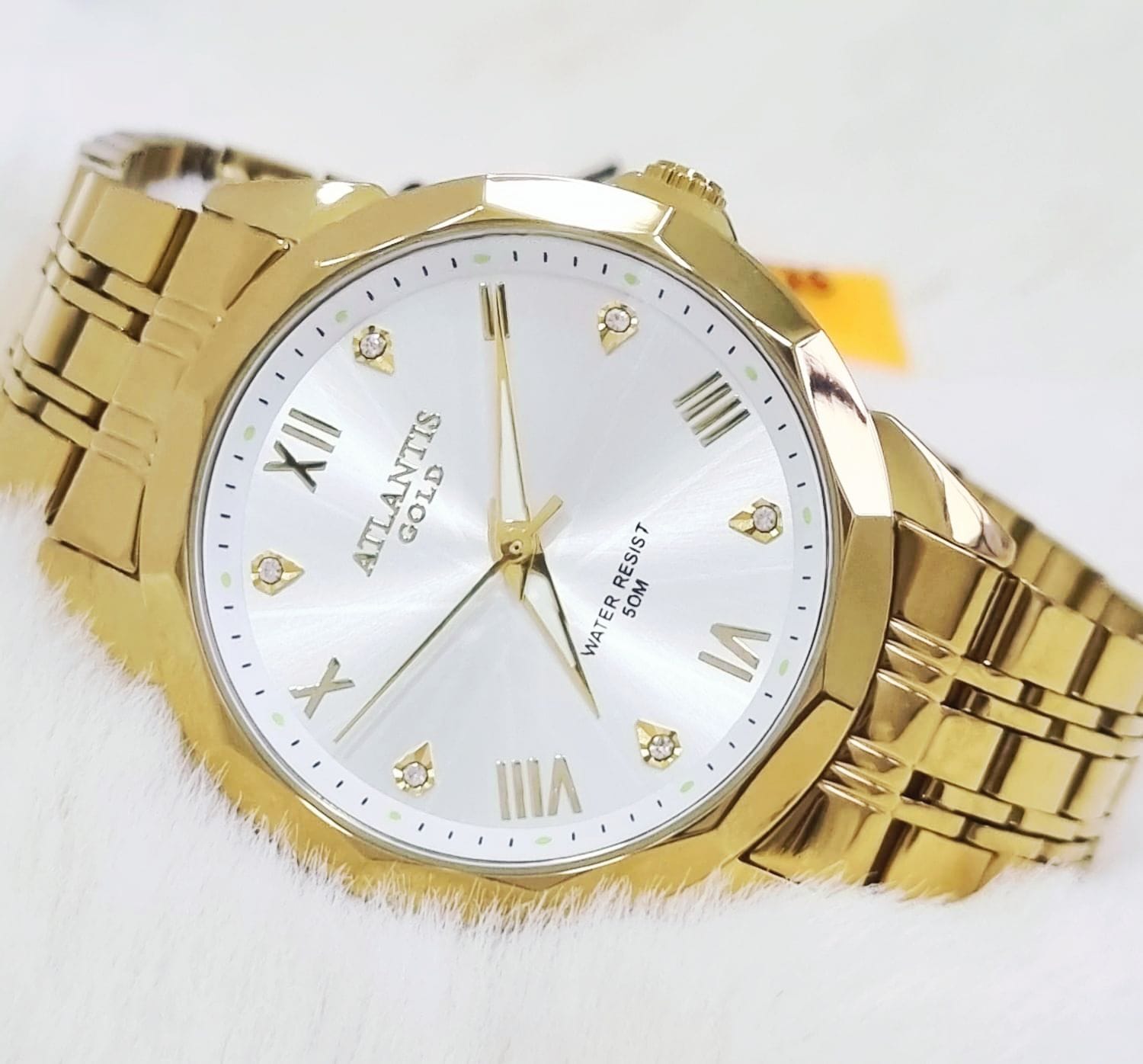 Relógio Banhado a Ouro Atlantis Gold G8029