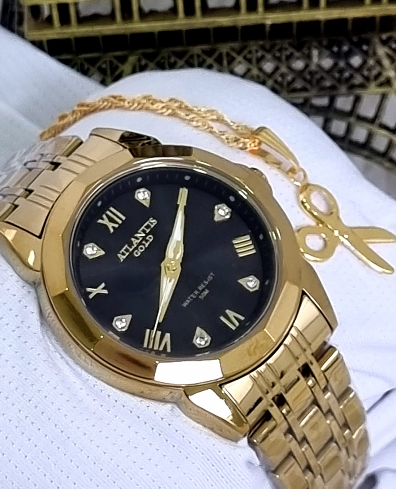 Relógio Banhado a Ouro Atlantis Gold G8029K3