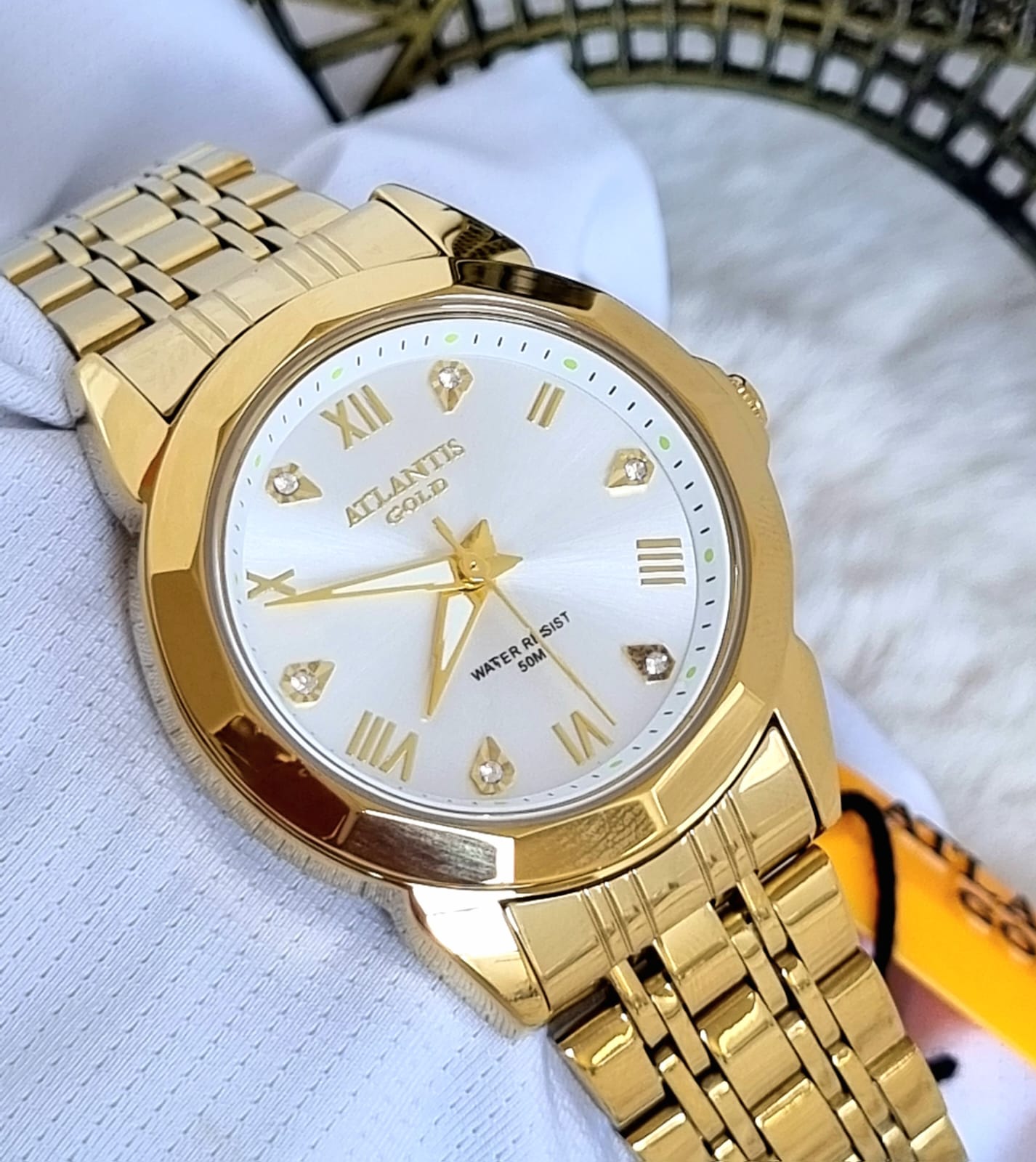 Relógio Banhado a Ouro Atlantis Gold G8029P