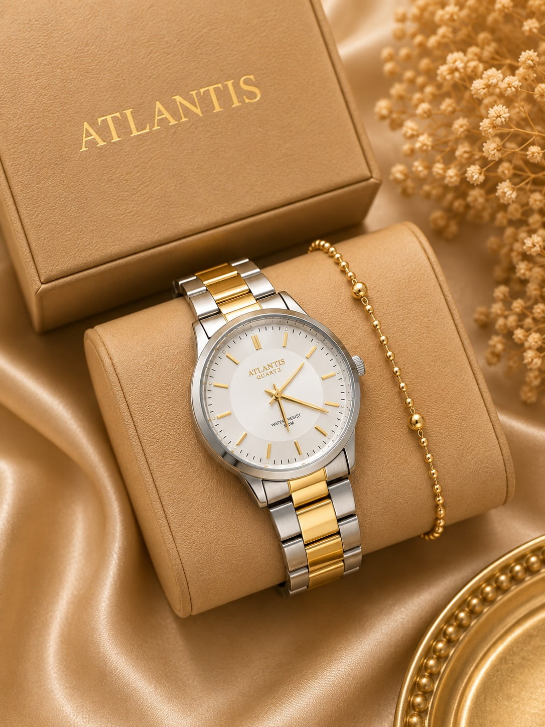 Relógio Banhado a Ouro Atlantis Gold W2002K4