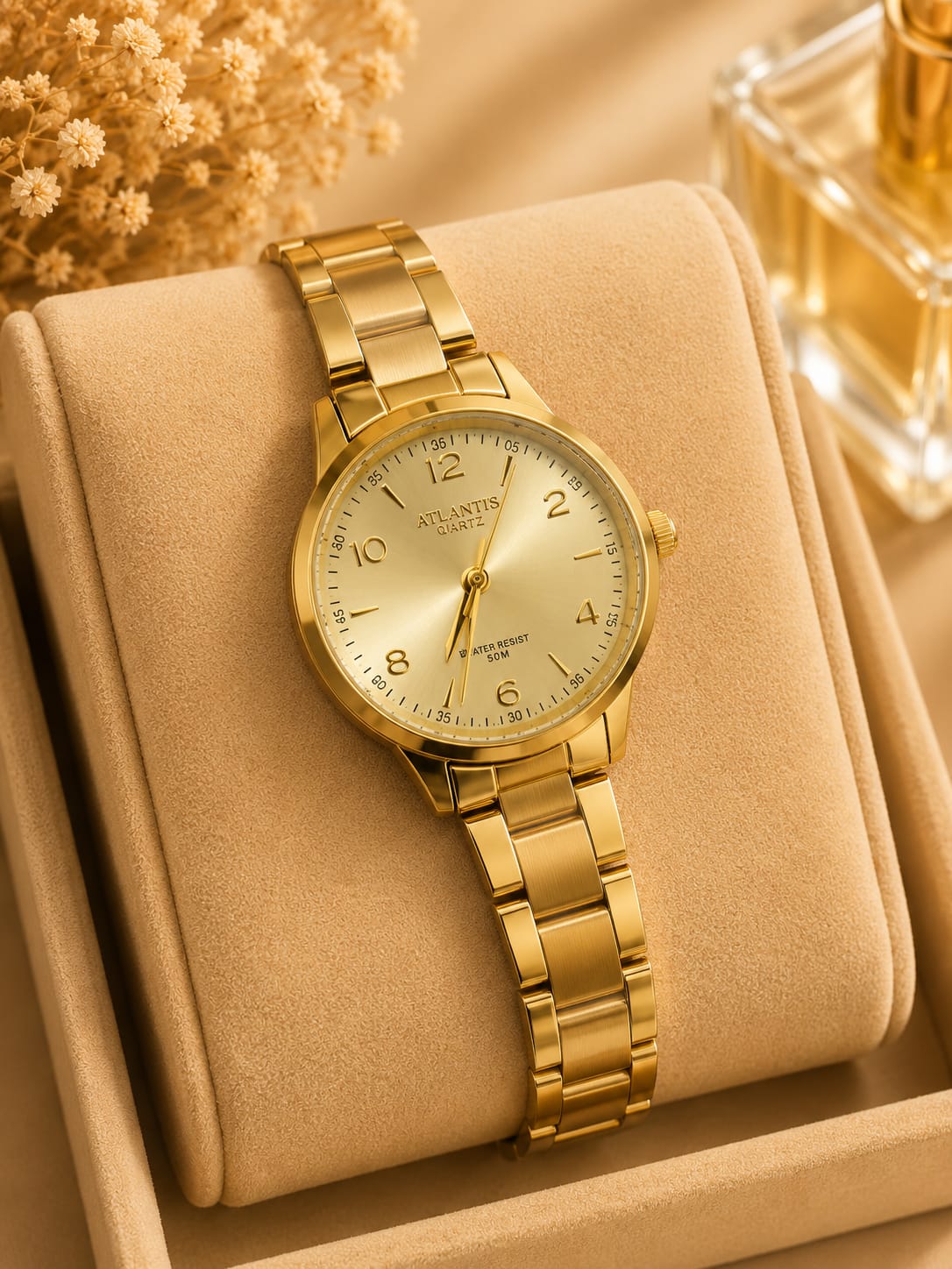 Relógio Banhado a Ouro Atlantis Gold W2002N