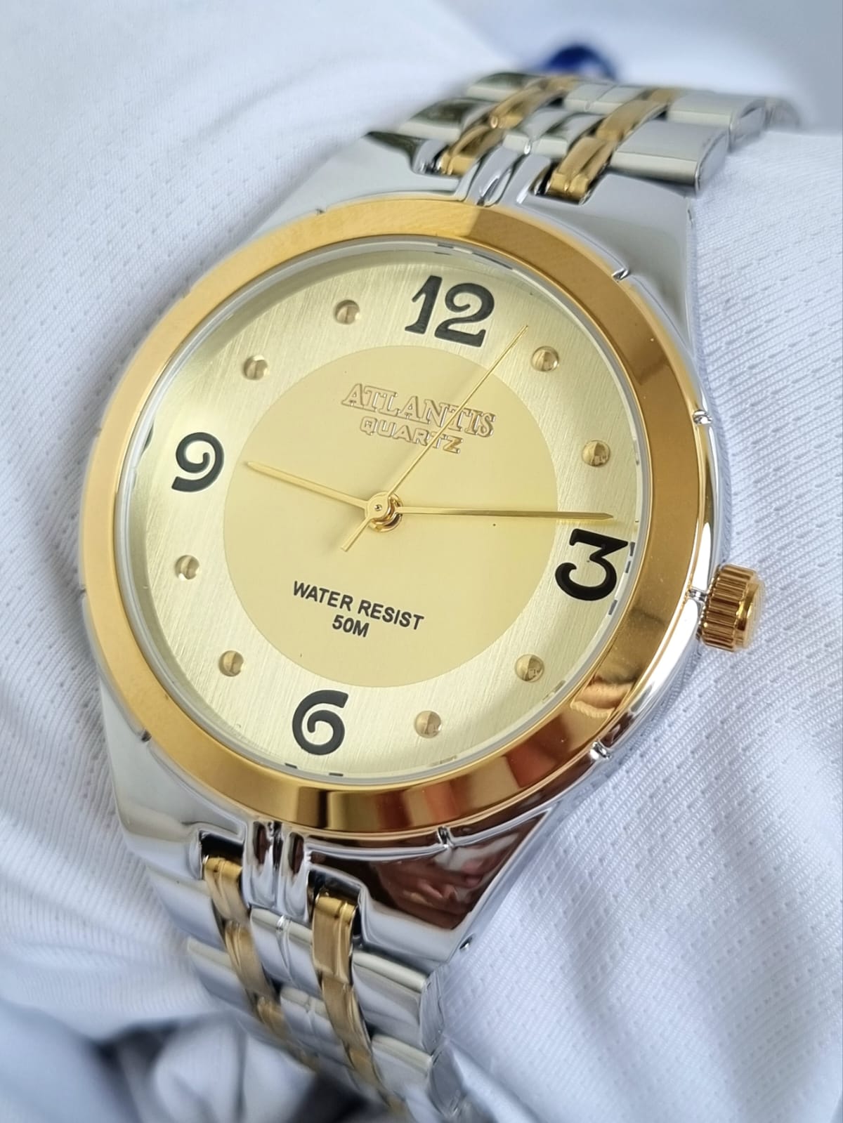 Relógio Banhado a Ouro Atlantis Gold W3171MC