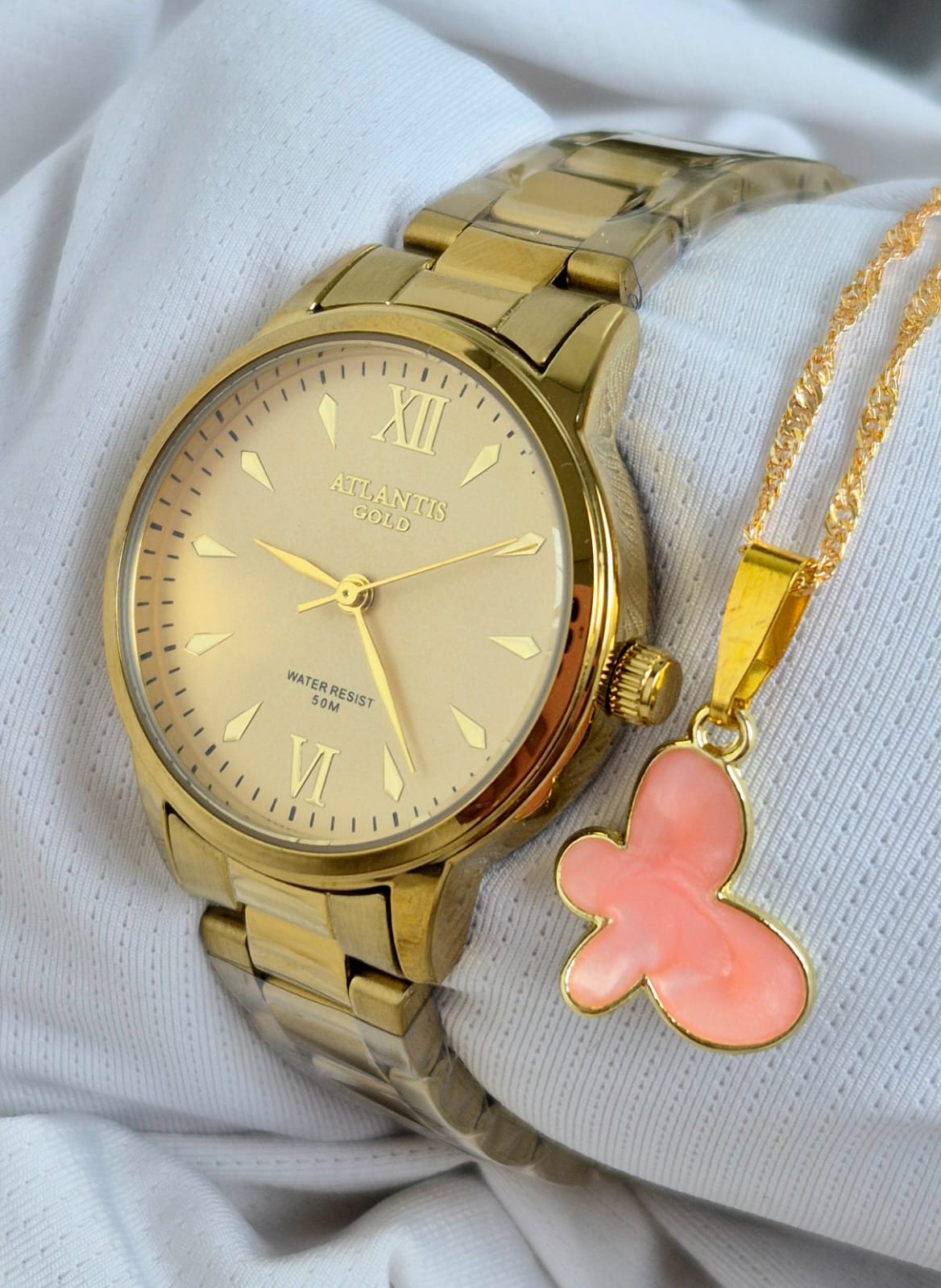 Relógio Banhado a Ouro Atlantis Gold W80021