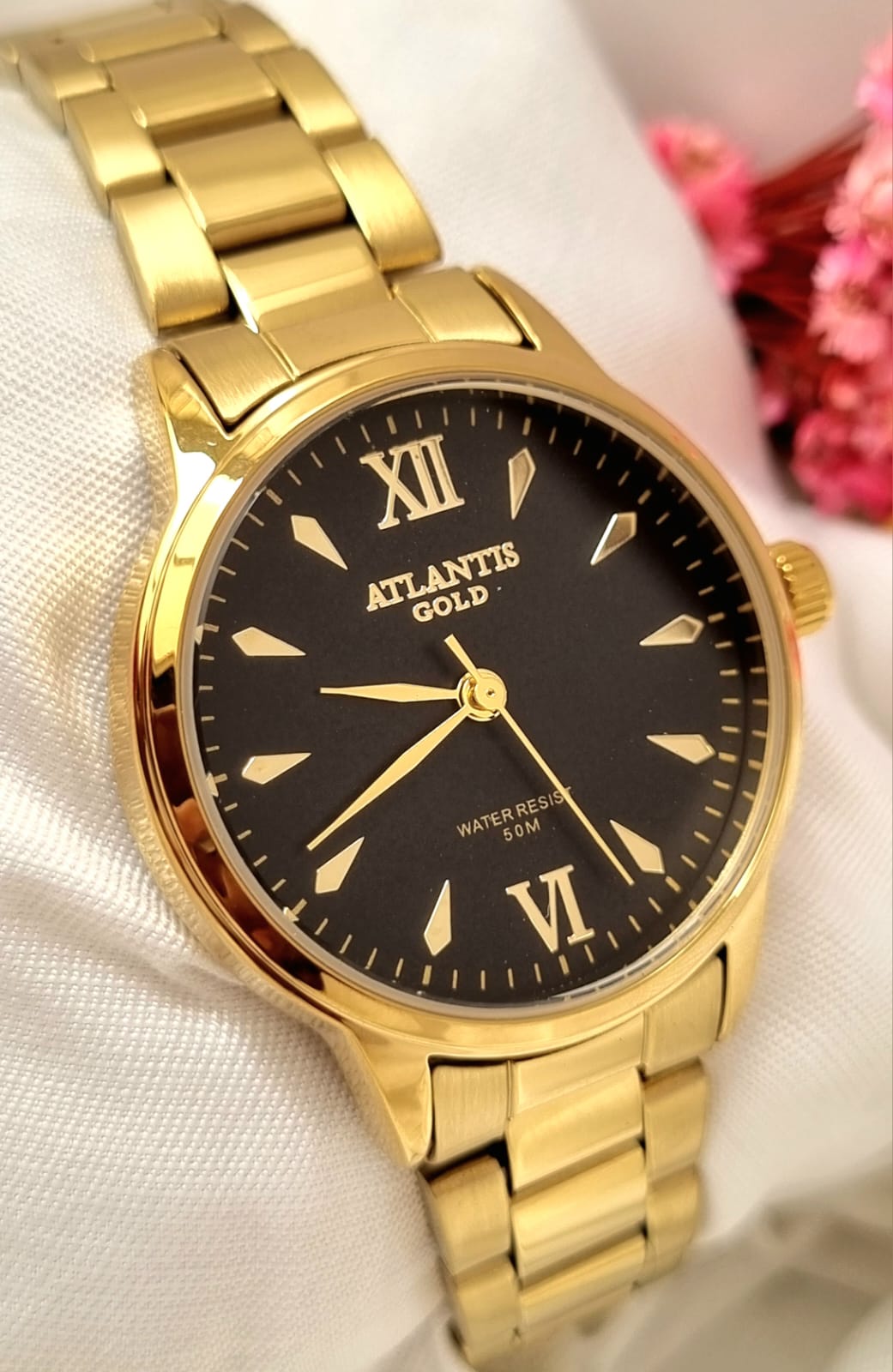Relógio Banhado a Ouro Atlantis Gold W80022