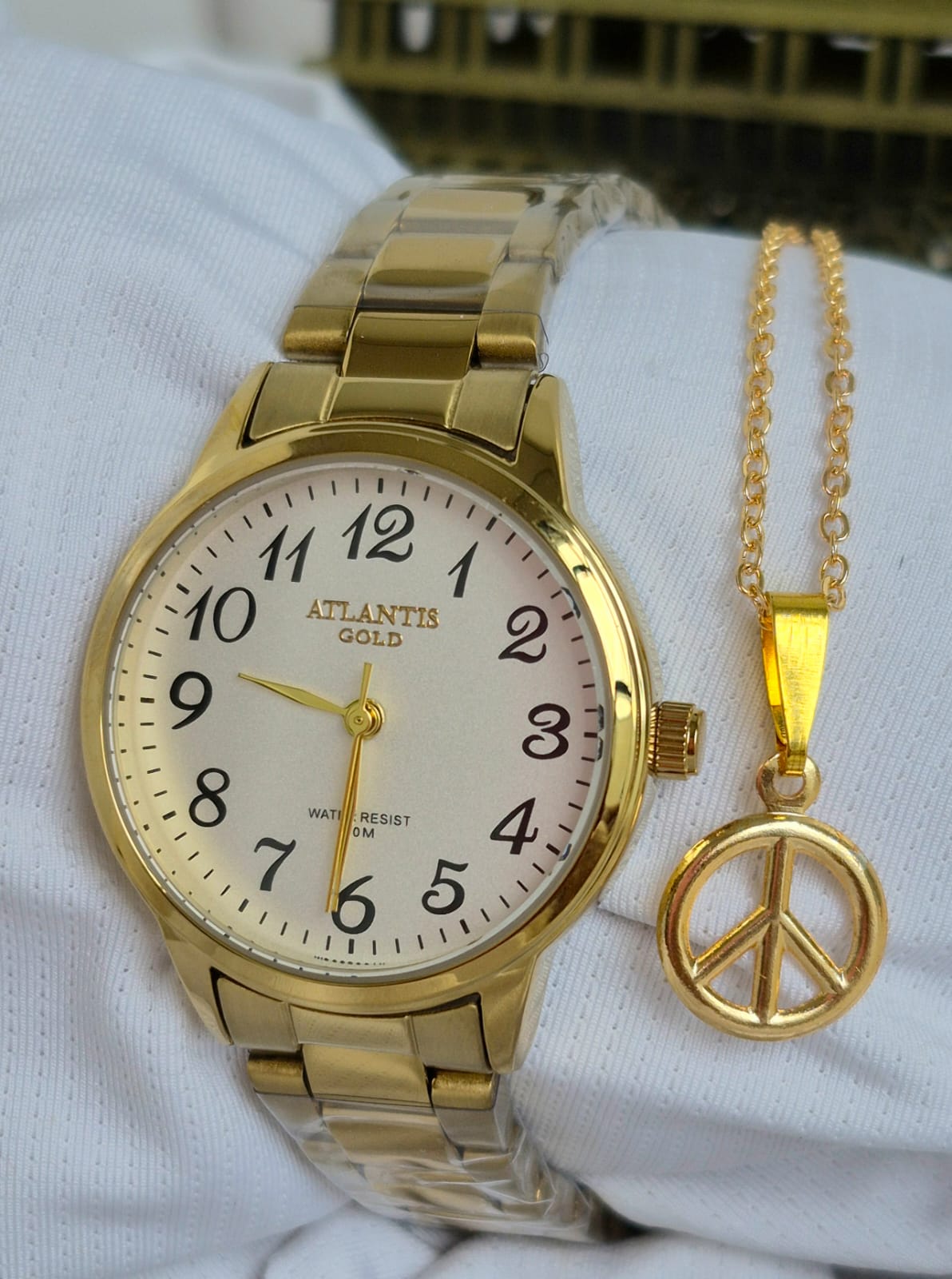 Relógio Banhado a Ouro Atlantis Gold W8002K2