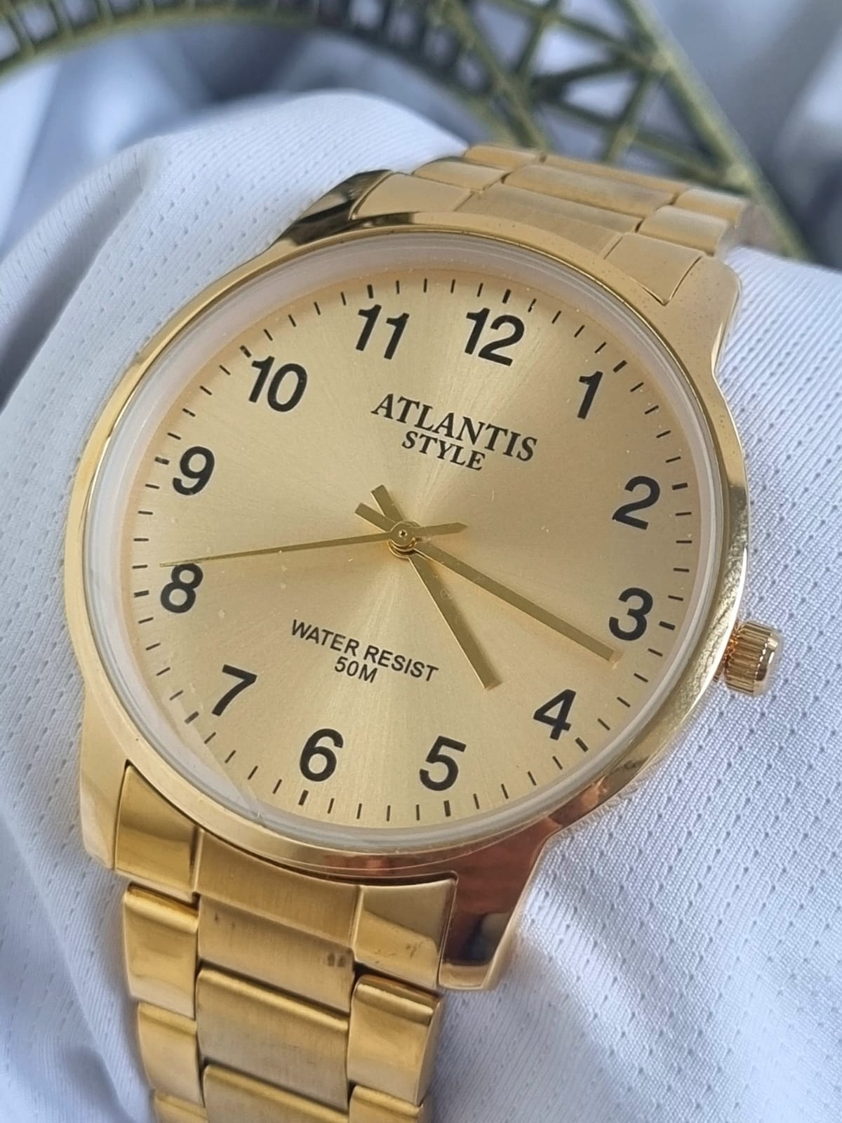 Relógio Banhado a Ouro Atlantis Style G3499CN