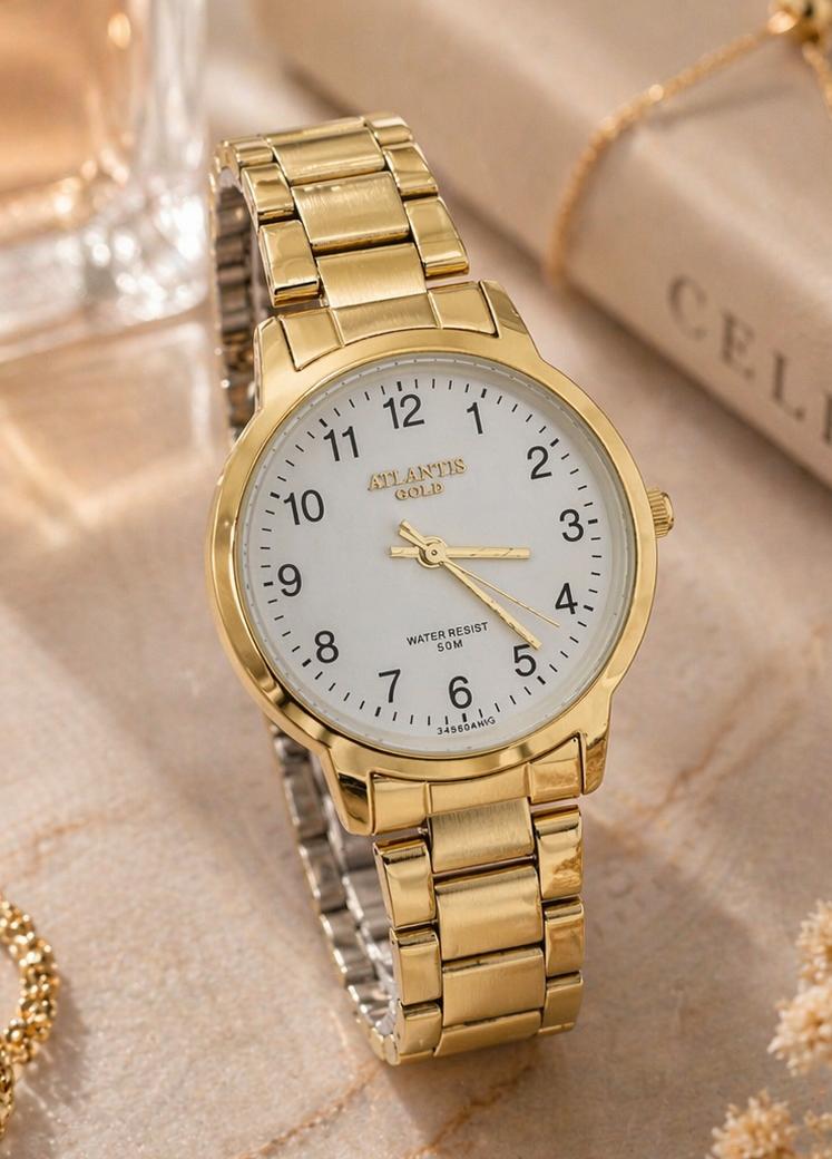 Relógio Banhado a Ouro Atlantis Style G3499P