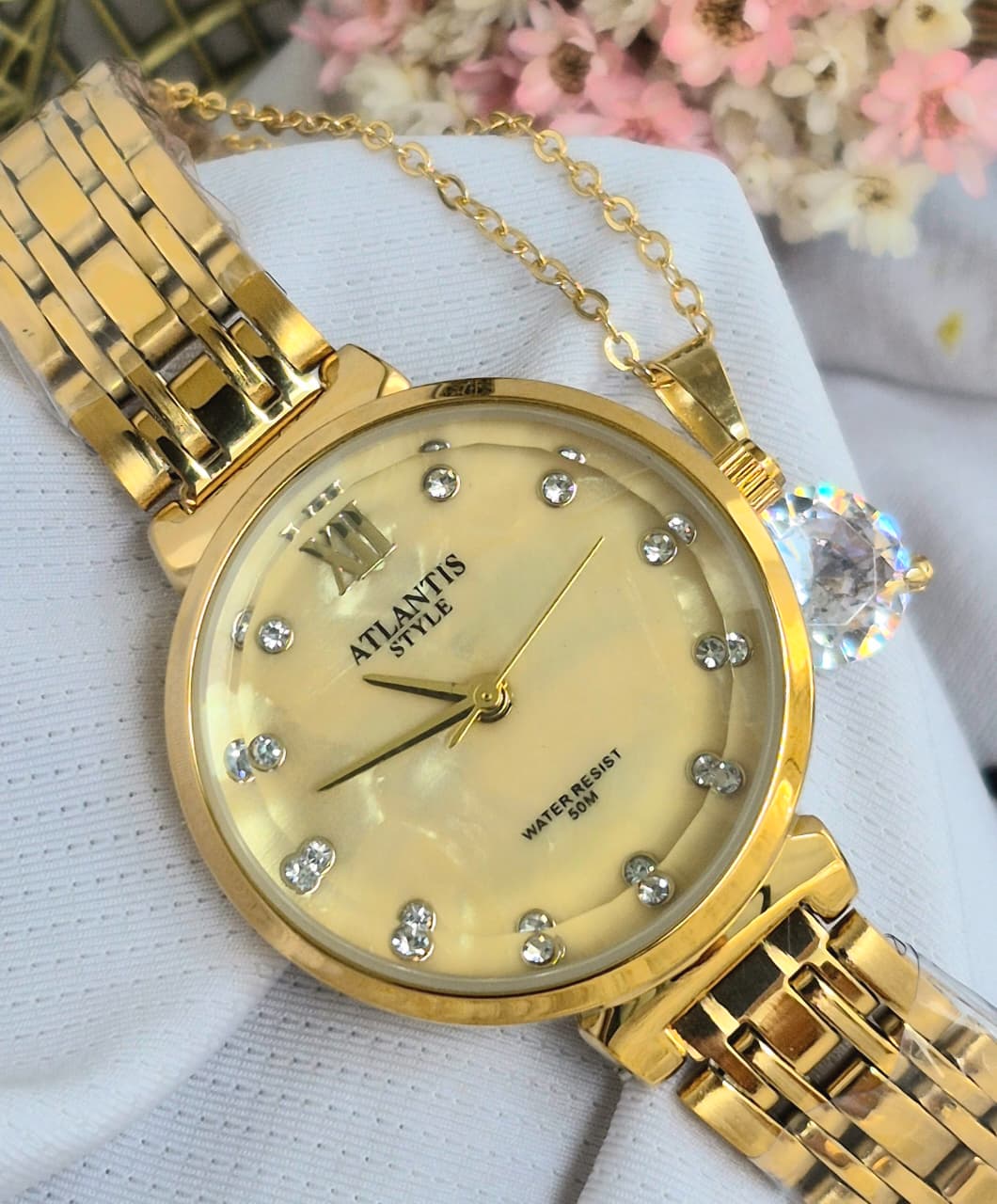 Relógio Banhado a Ouro Atlantis Style G7016D