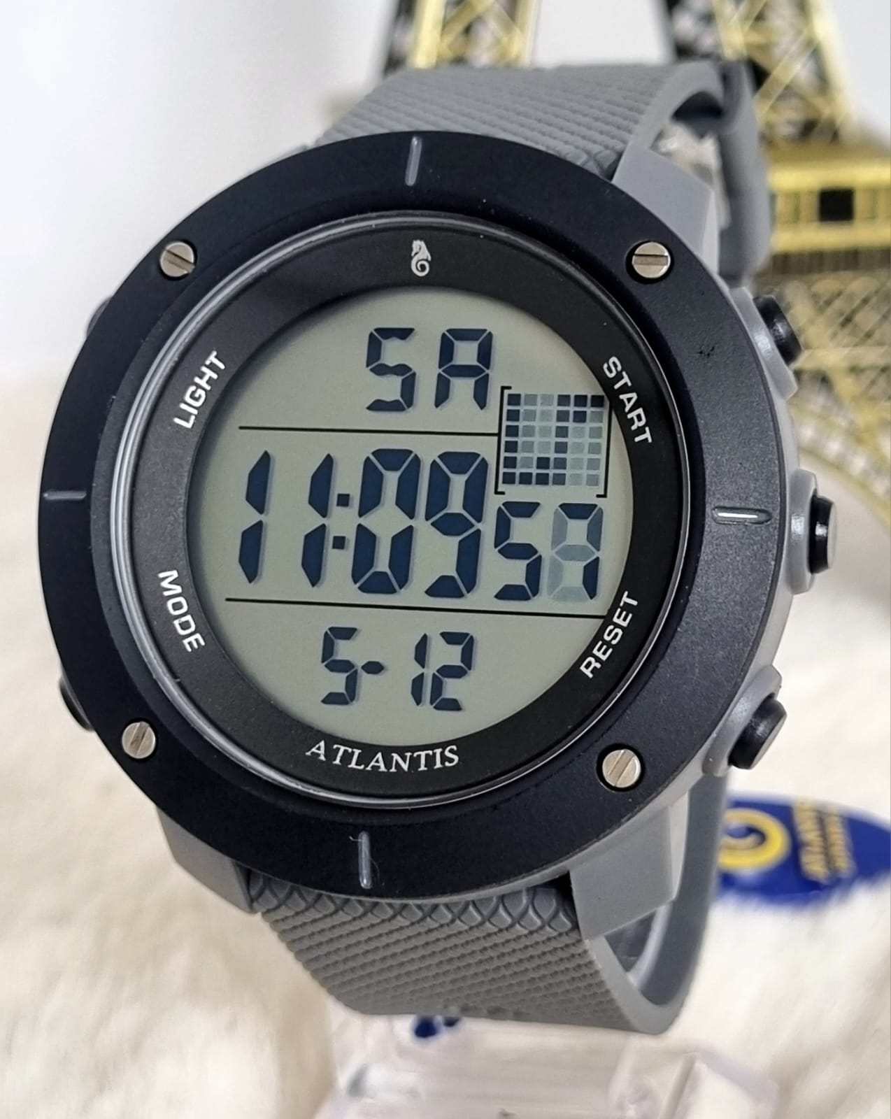 Relógio Digital Atlantis A8013 Cinza
