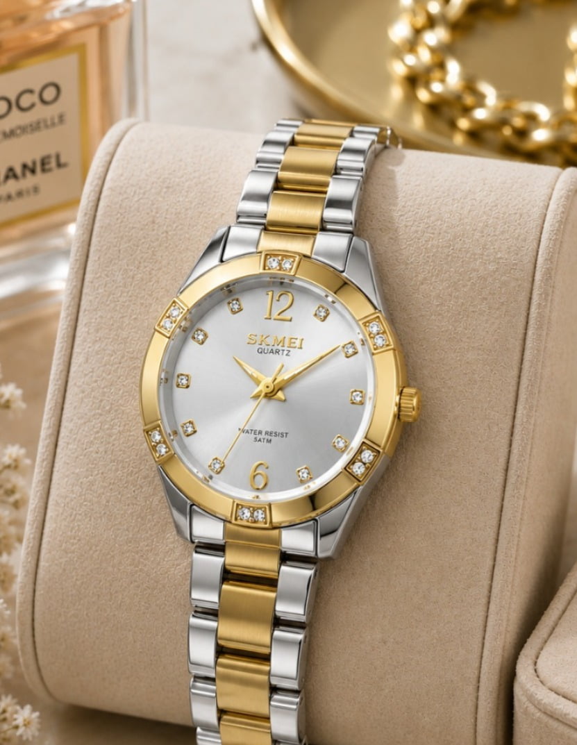 Relógio Dourado Altantis B8114M