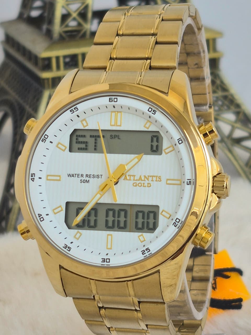 Relógio Dourado Altantis G8059B