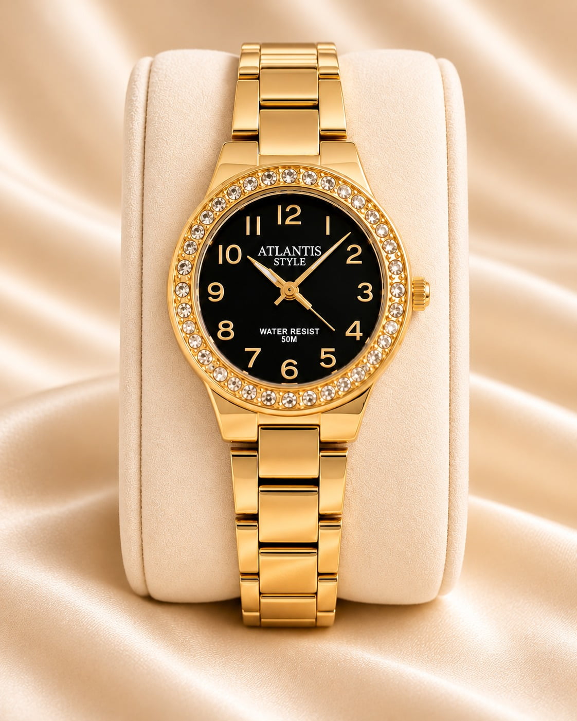Relógio Feminino Altantis Dourado W9014DP