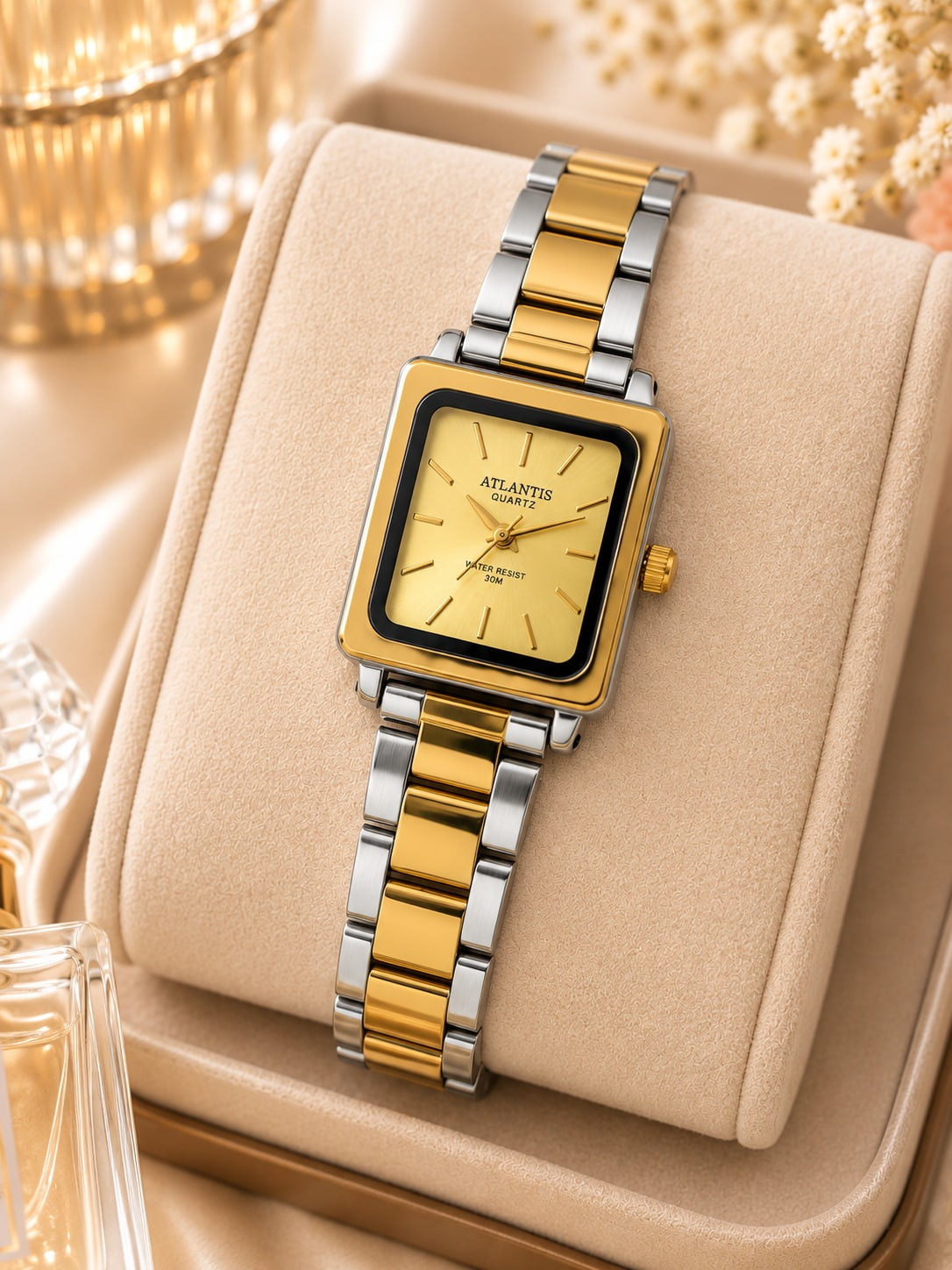 Relógio Feminino Altantis Prata W8115MD