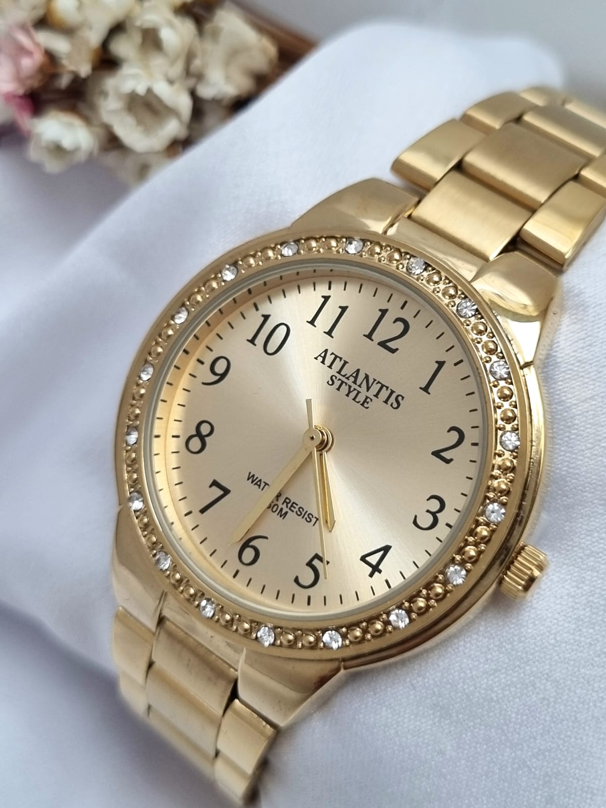 Relógio Feminino Atlantis Dourado B34672