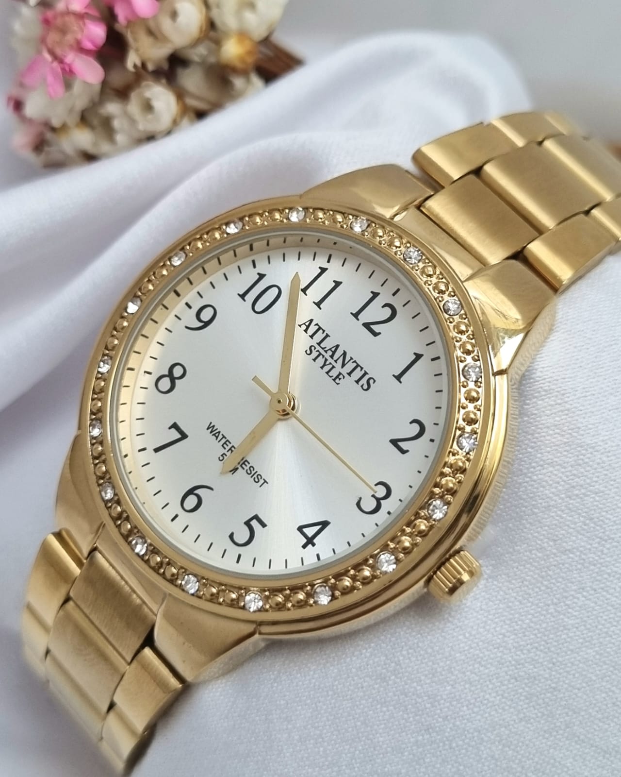 Relógio Feminino Atlantis Dourado B34673