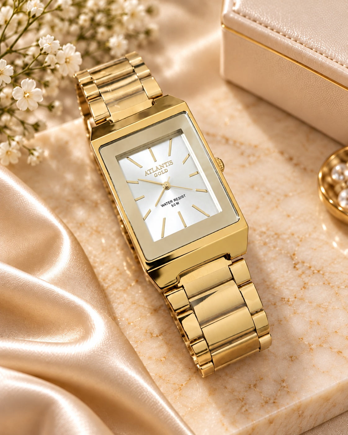 Relógio Feminino Atlantis Dourado G3256BL