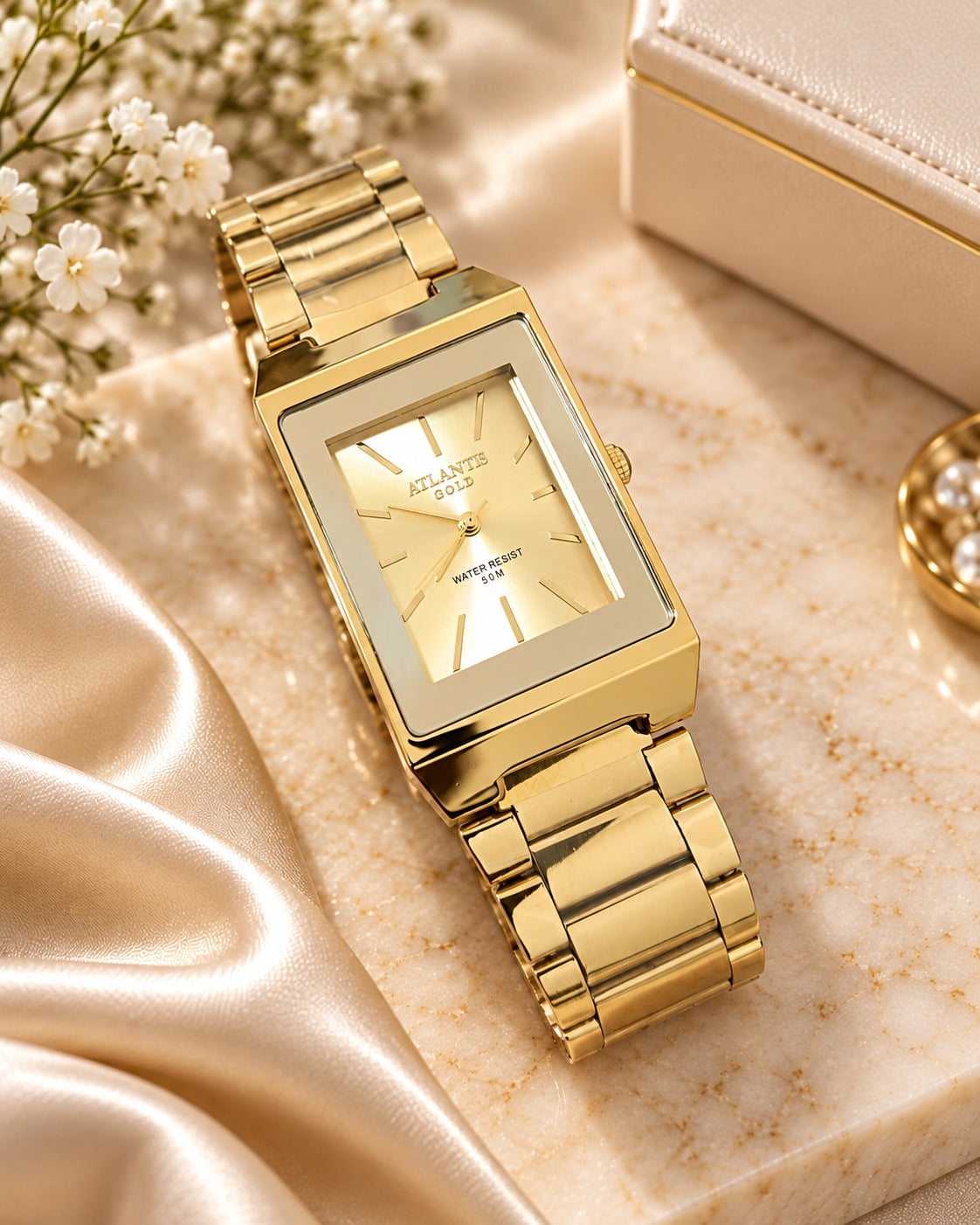 Relógio Feminino Atlantis Dourado G3256DL