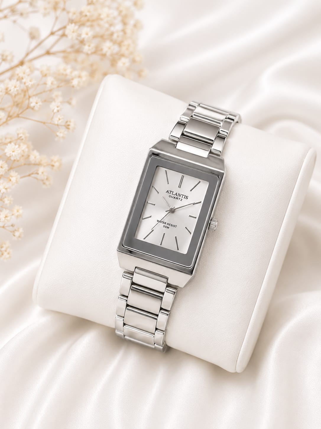 Relógio Feminino Atlantis Prata G3256P
