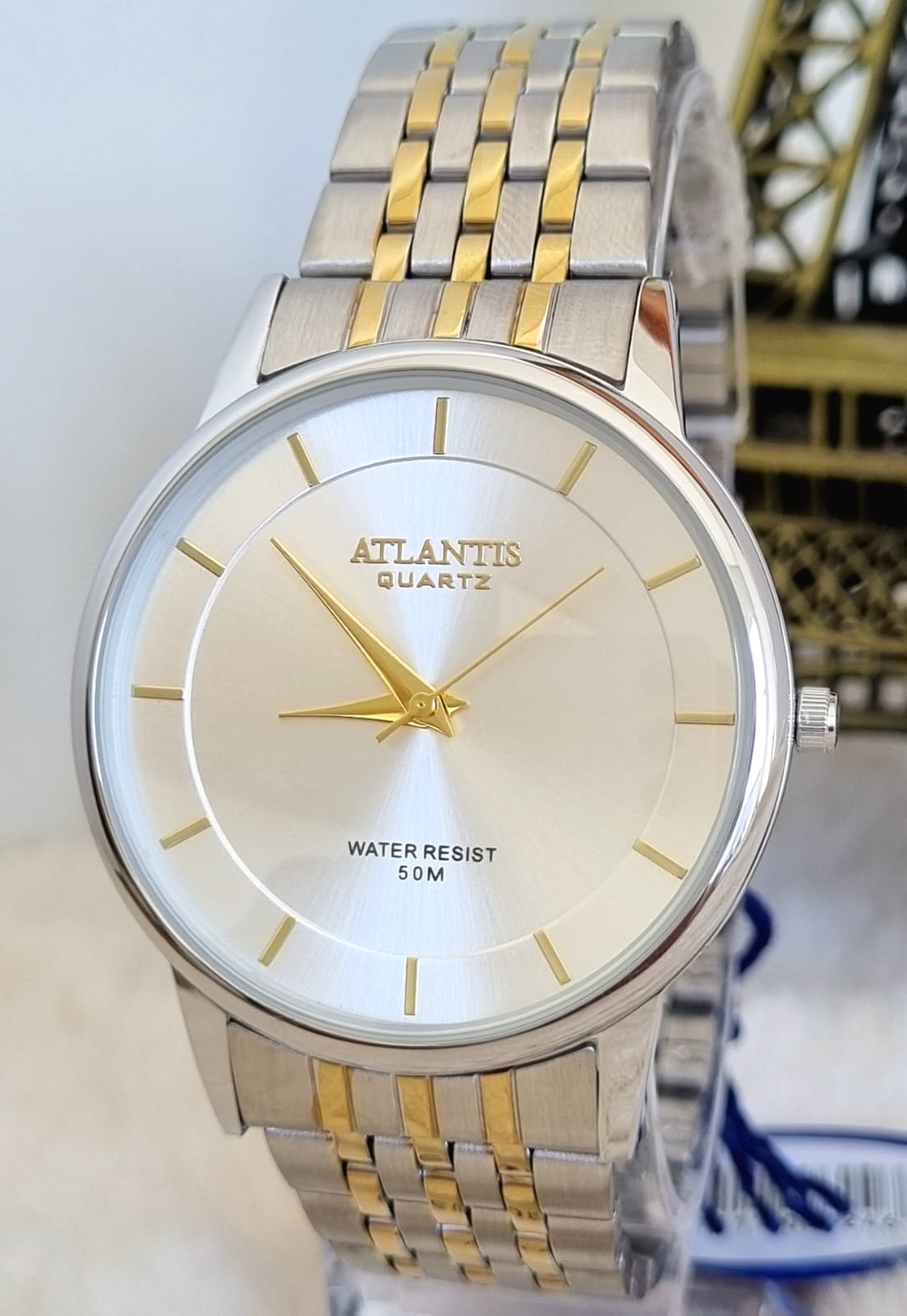 Relógio Feminino Atlantis Prata G3523 Misto