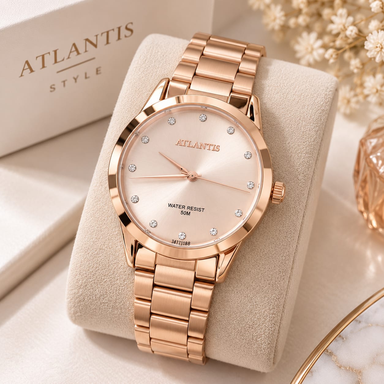 Relógio Feminino Atlantis Rosê B34771