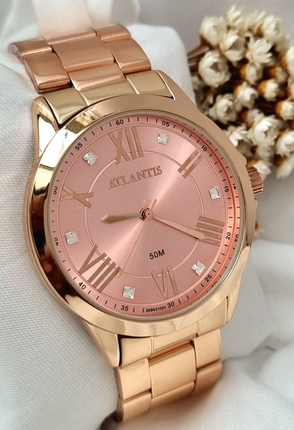 Relógio Feminino Atlantis Rosé G34941