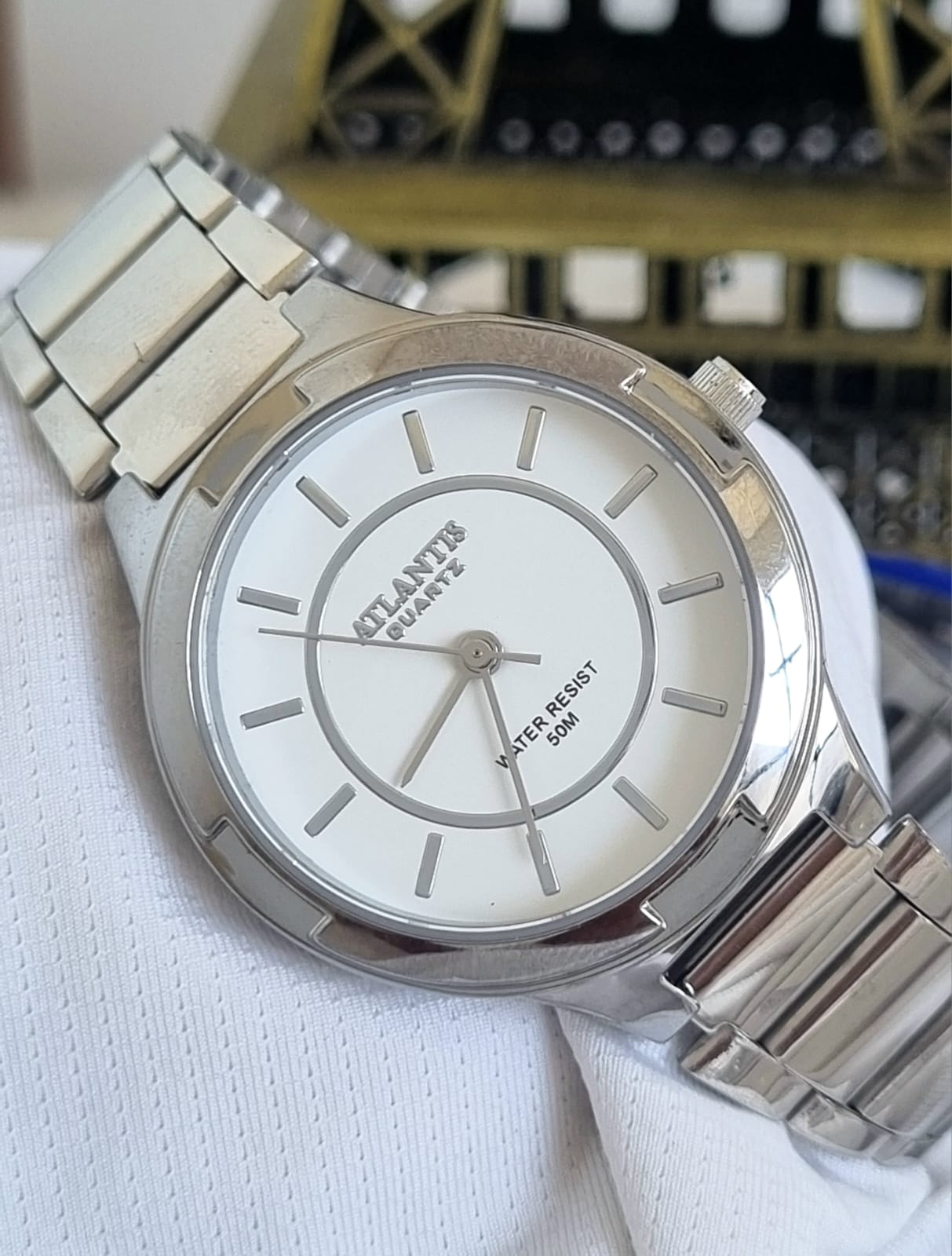 Relógio Feminino Prata Atlantis W3171PPL