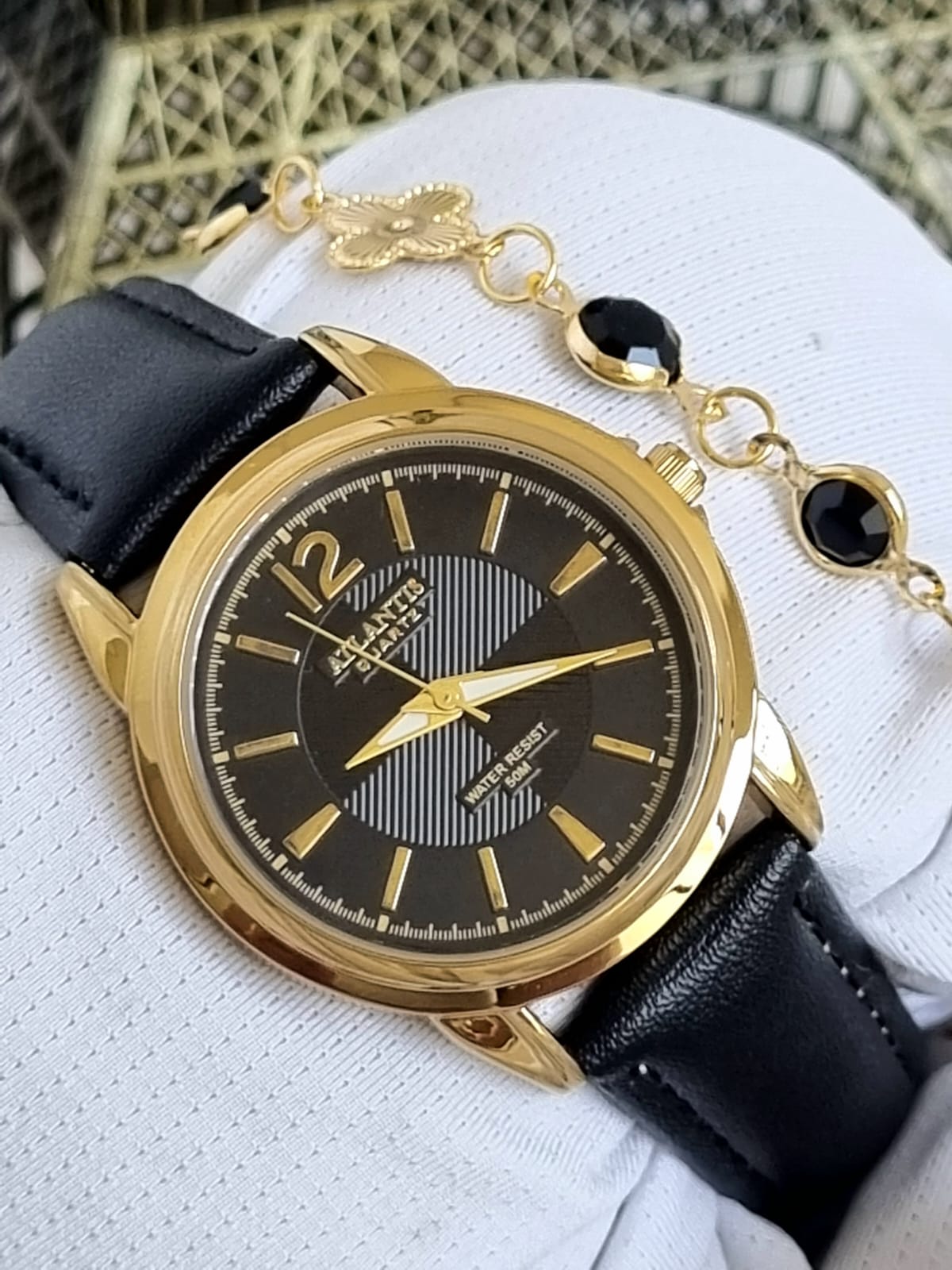 Relógio Masculino Atlantis em Couro W8039