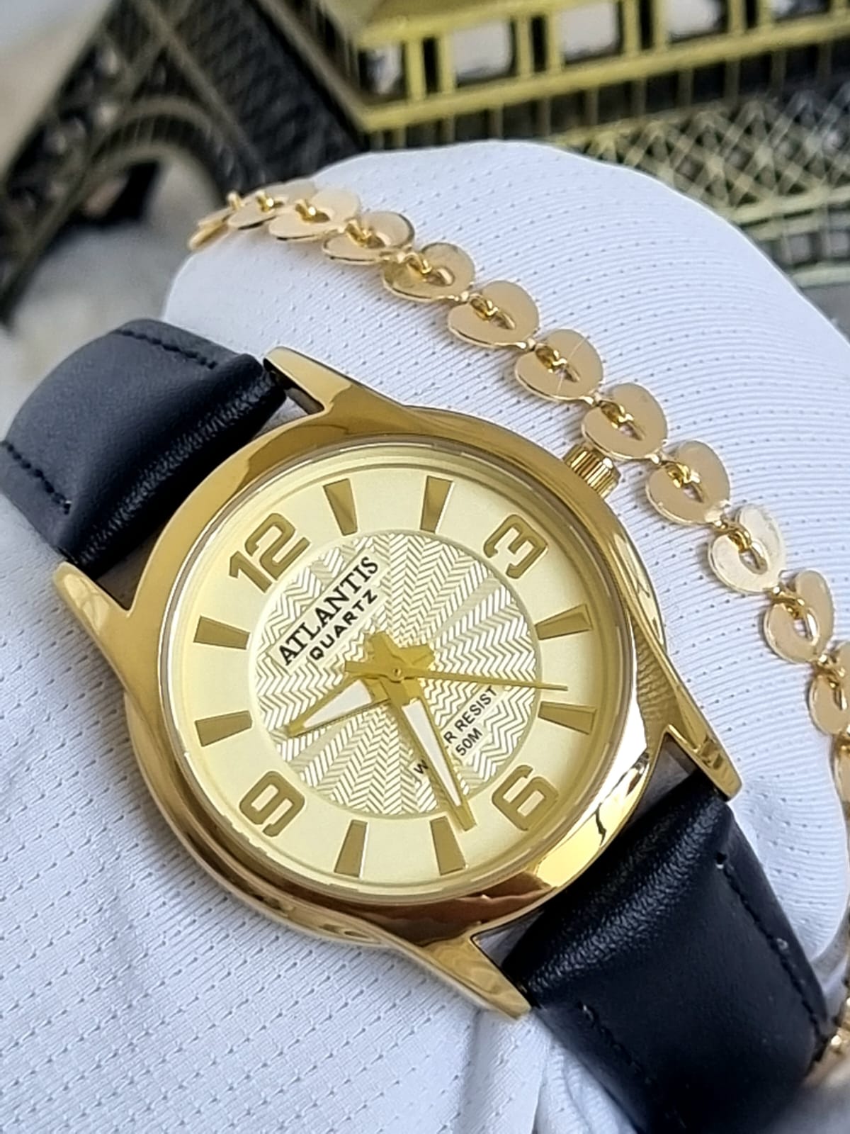 Relógio Masculino Atlantis em Couro W8041K3